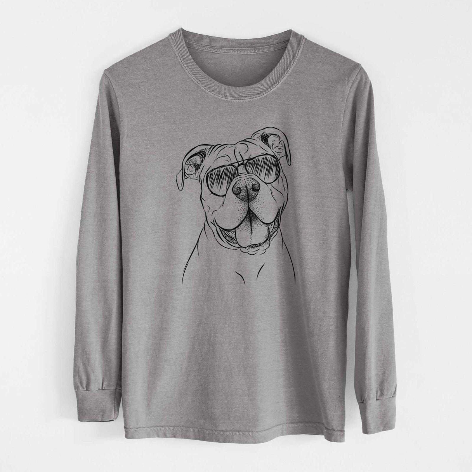Aviators Bravo the Bulldog Mix - Heavyweight 100% Cotton Long Sleeve