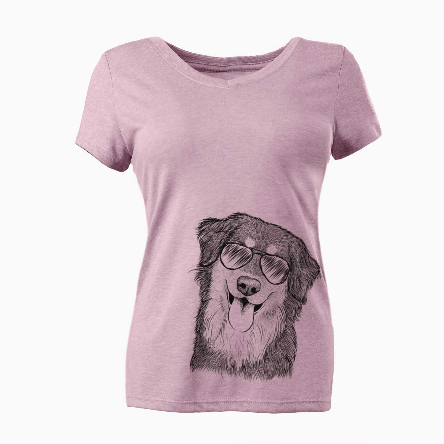 Aviator Brodie the Golden Aussie - Women's V-neck Shirt