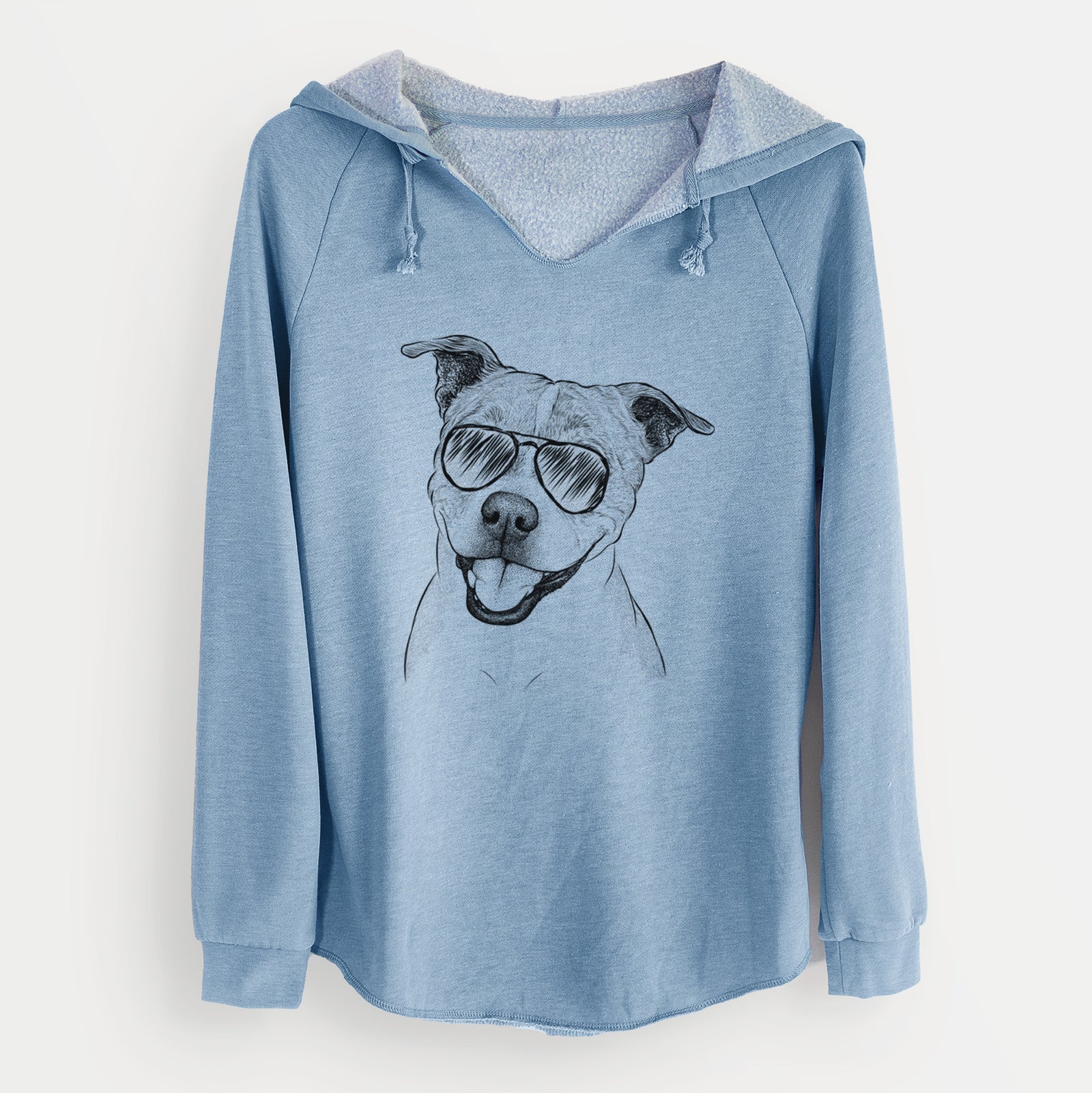 Aviator BrookLyn the Staffordshire Bull Terrier - Cali Wave Hooded Sweatshirt