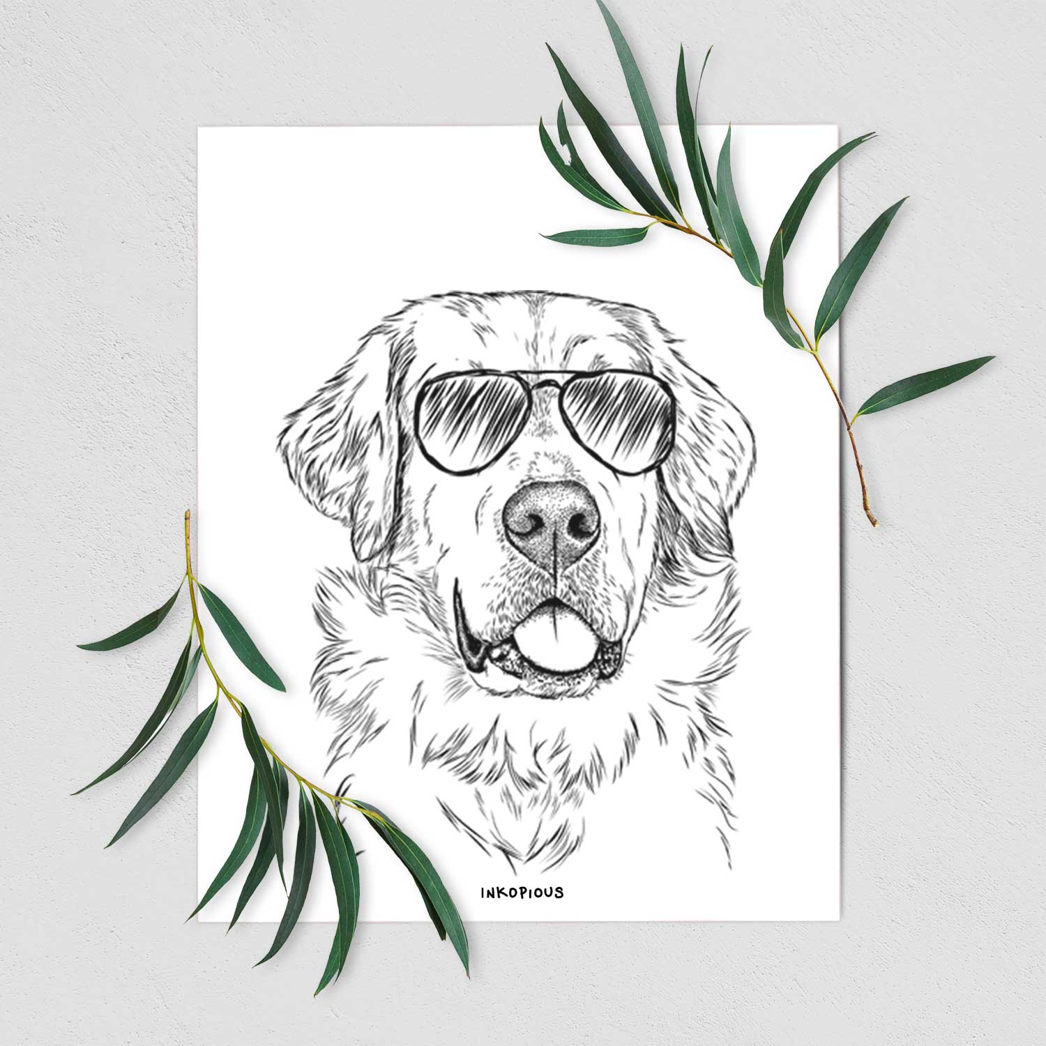 Brophy the Great Pyrenees Art Print