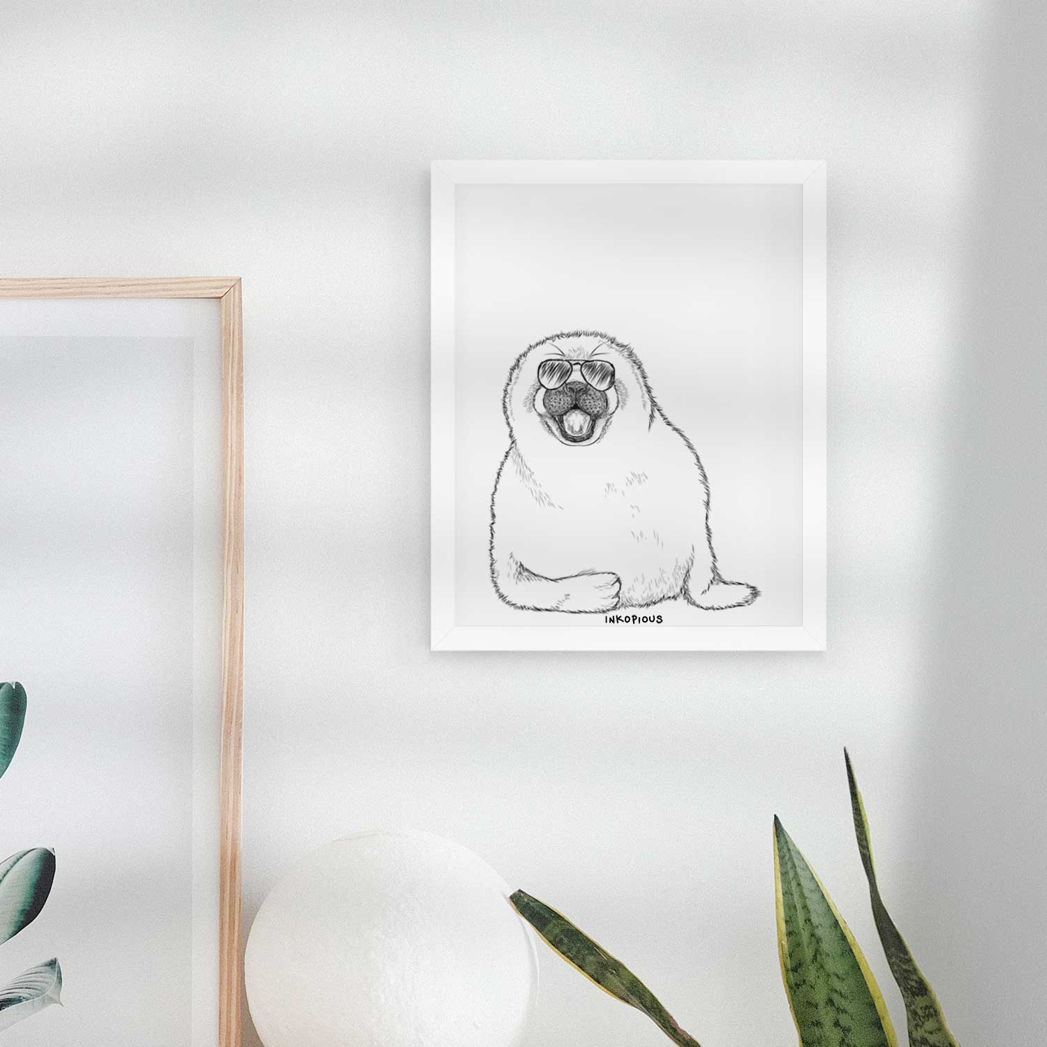 Bub the Harp Seal Art Print
