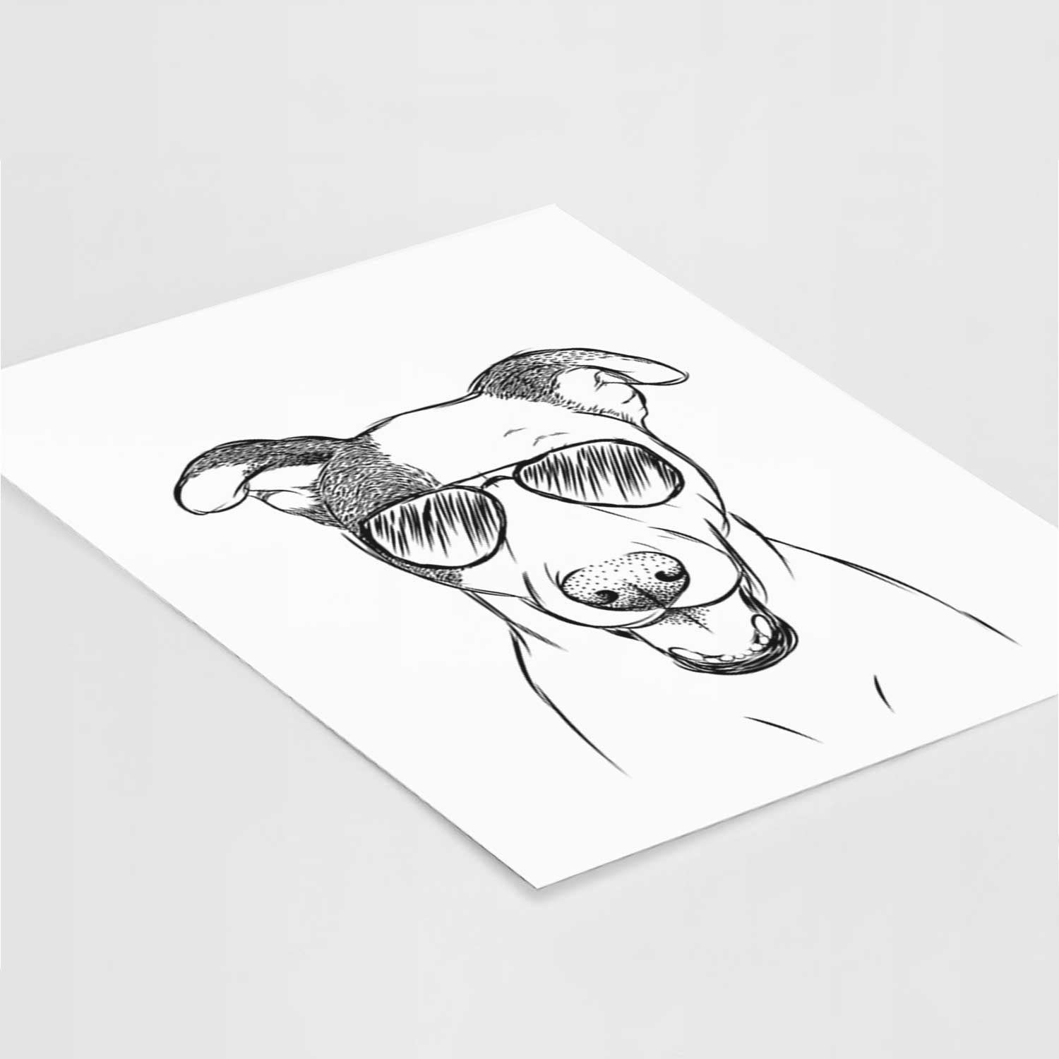 Bucky the Mixed Breed Art Print