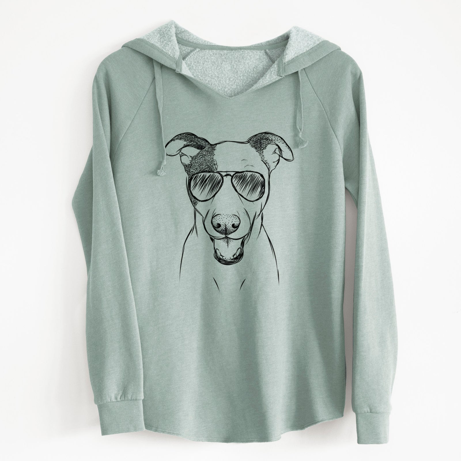 Aviator Bucky the Mixed Breed - Cali Wave Hooded Sweatshirt