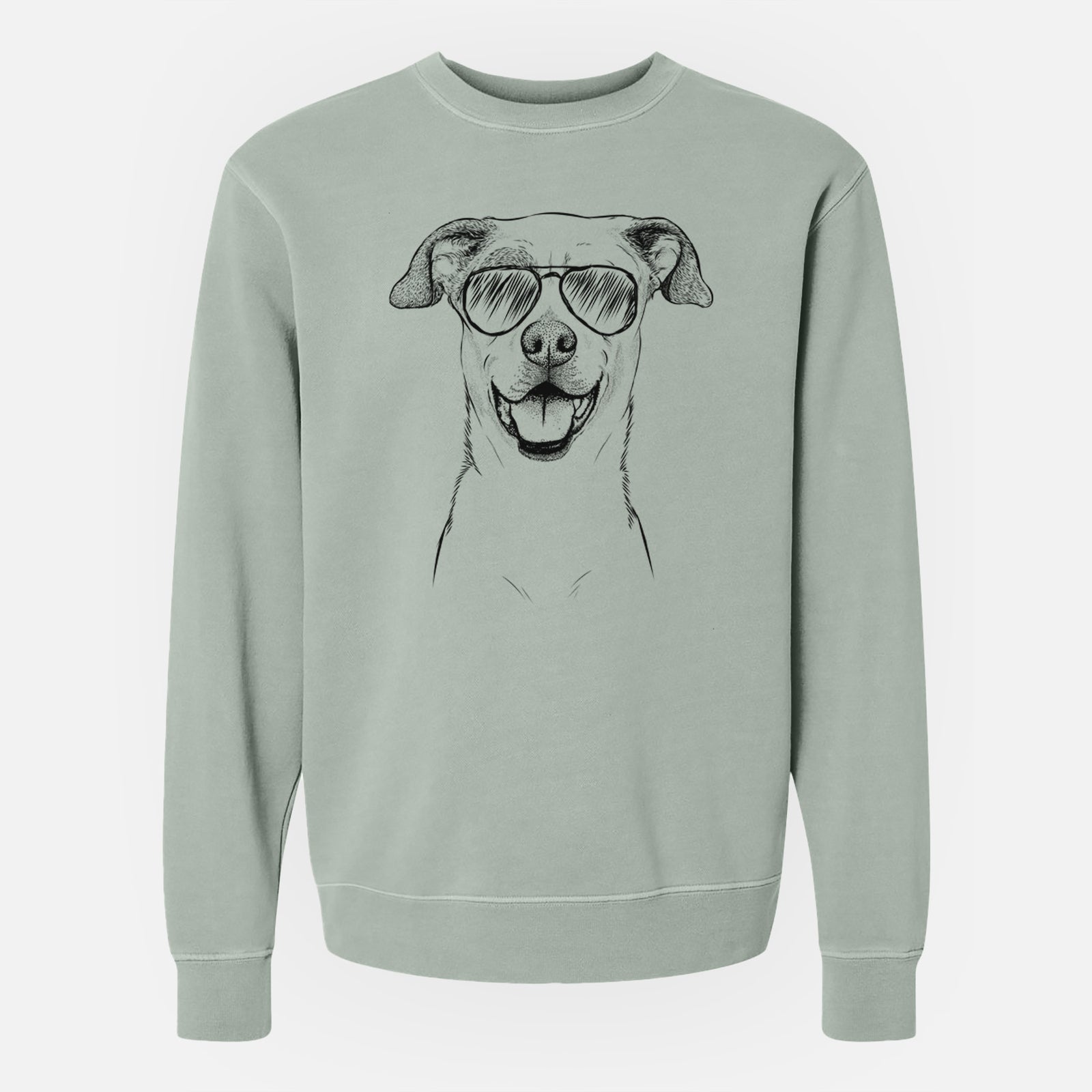 Aviator Buffy the Mixed Breed - Unisex Pigment Dyed Crew Sweatshirt