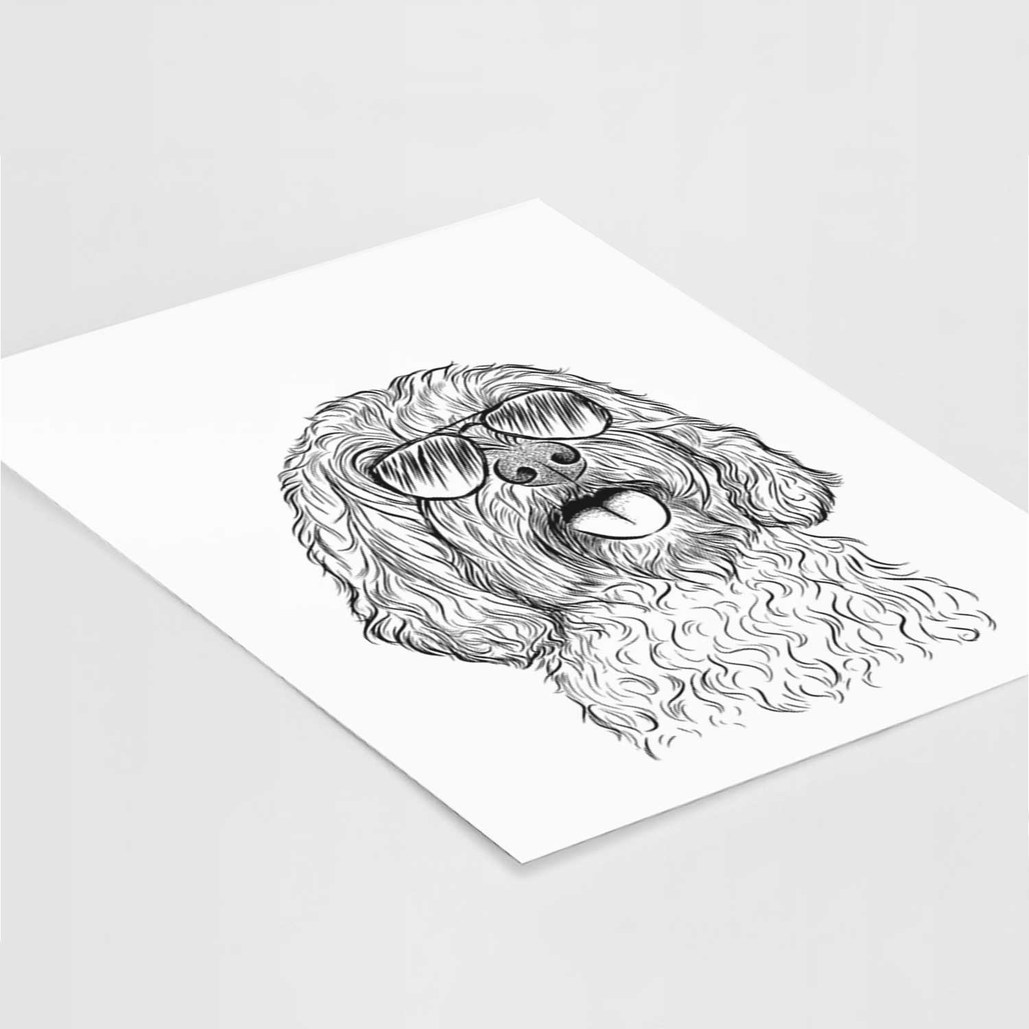 Cali the Cavapoo Art Print