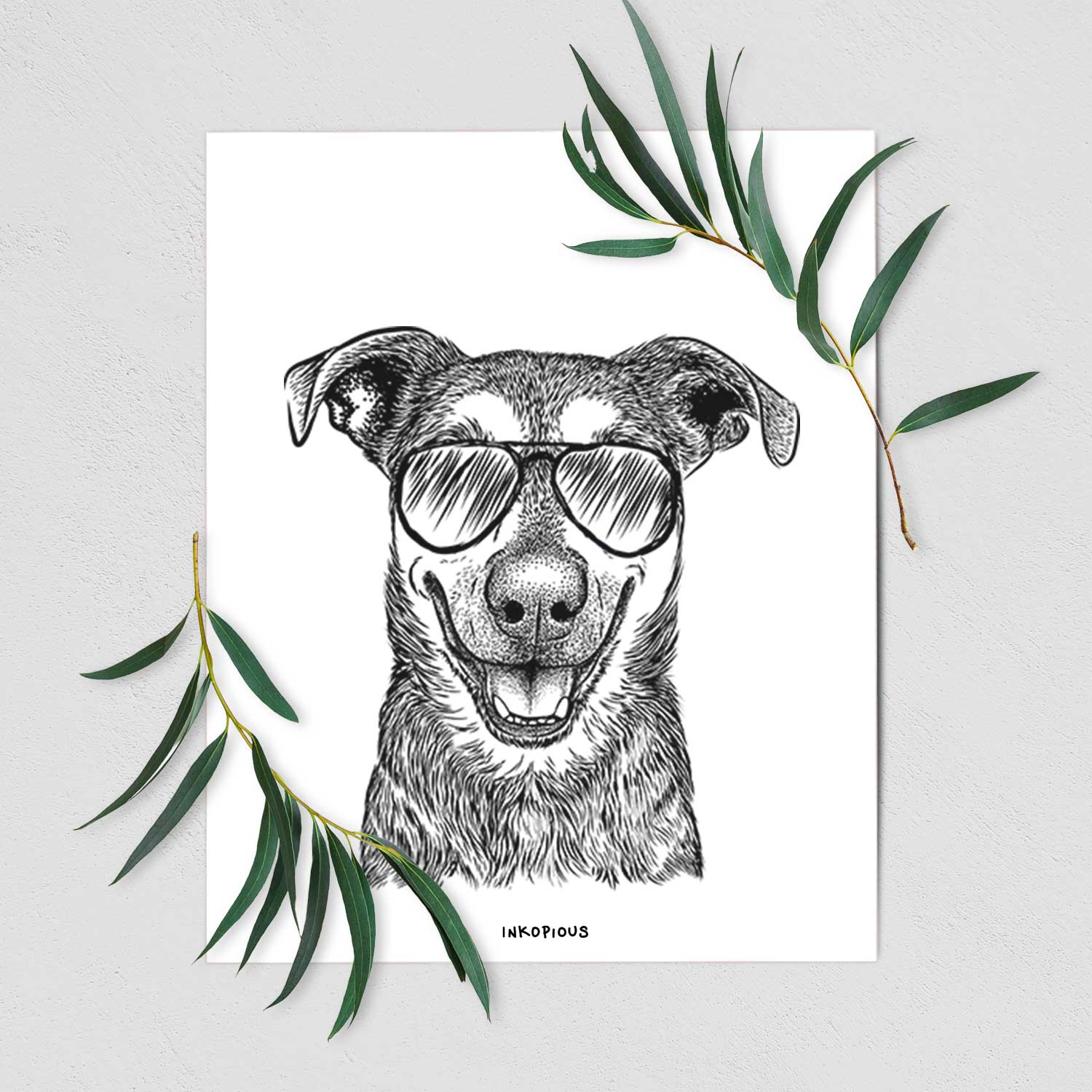 Case the Mixed Breed Art Print