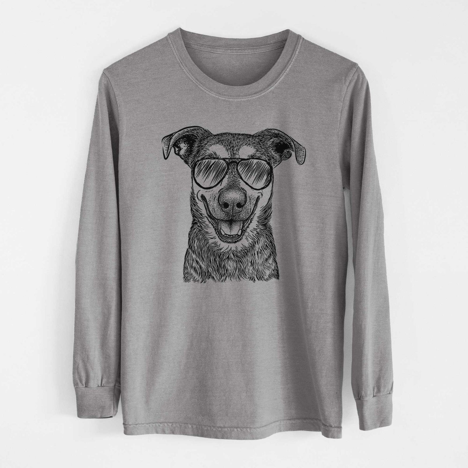 Aviators Case the Mixed Breed - Heavyweight 100% Cotton Long Sleeve