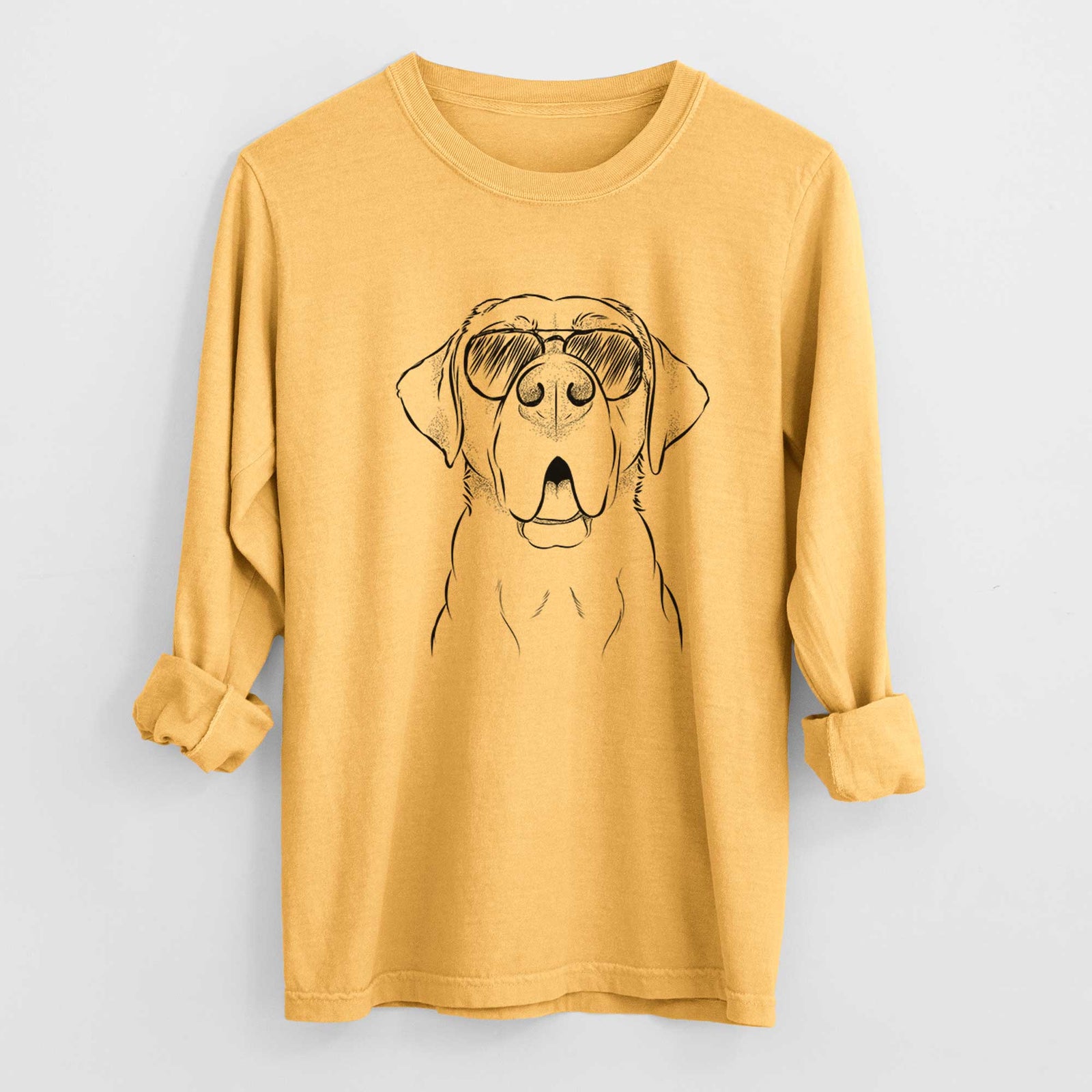 Aviators Ceasar the Labrador Hound Mix - Heavyweight 100% Cotton Long Sleeve