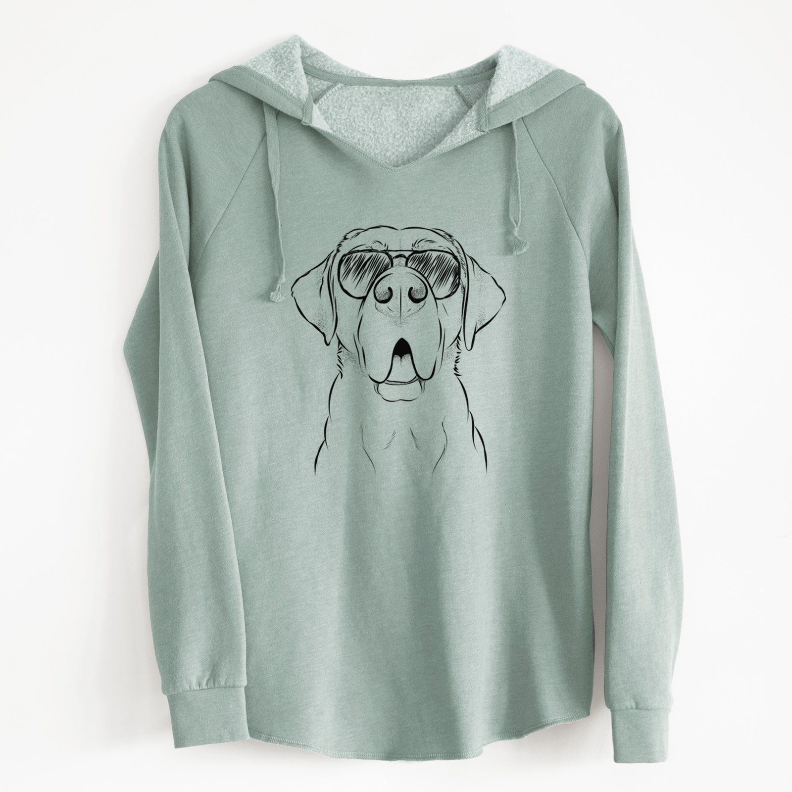 Aviator Ceasar the Labrador Hound Mix - Cali Wave Hooded Sweatshirt