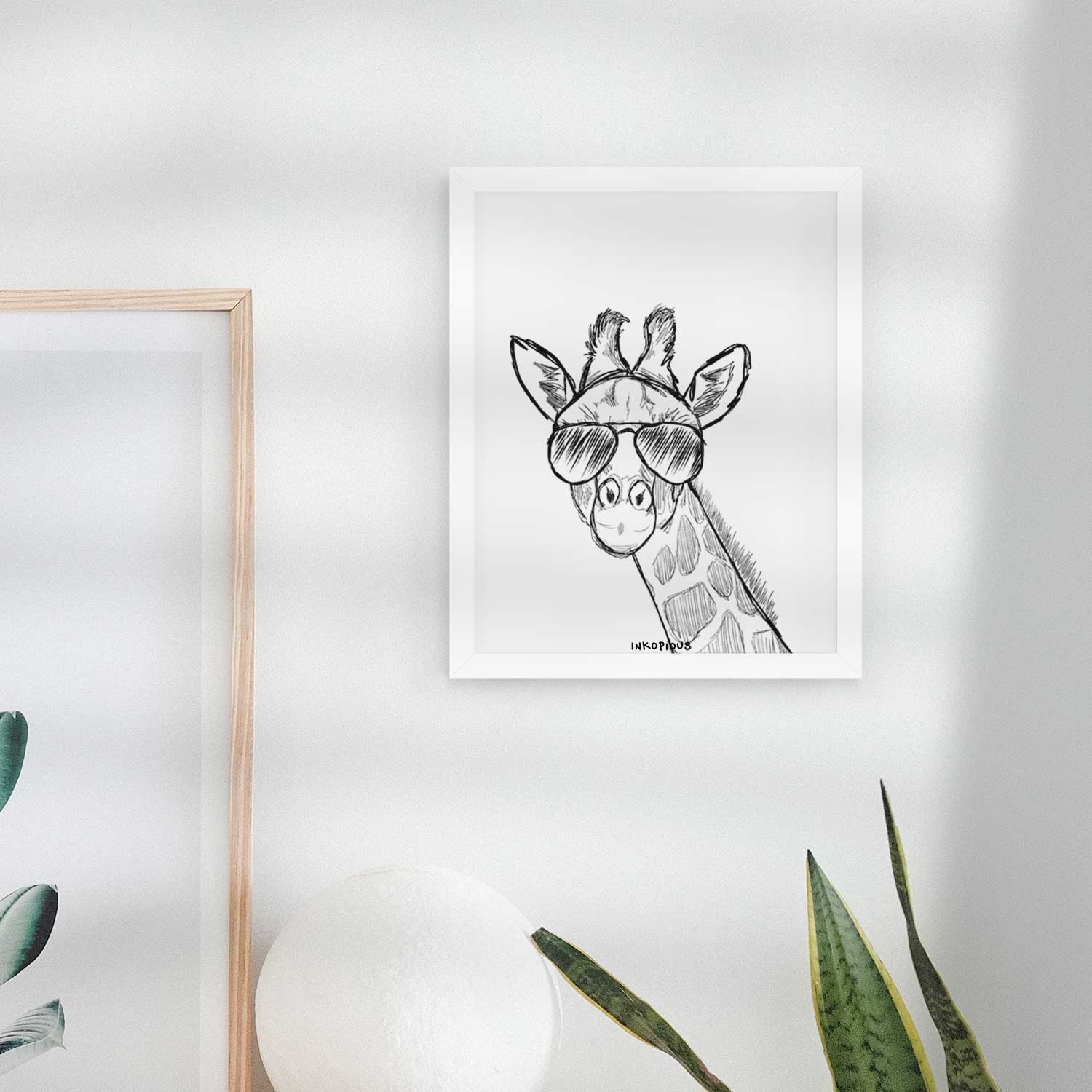 Cedrick the Giraffe Art Print
