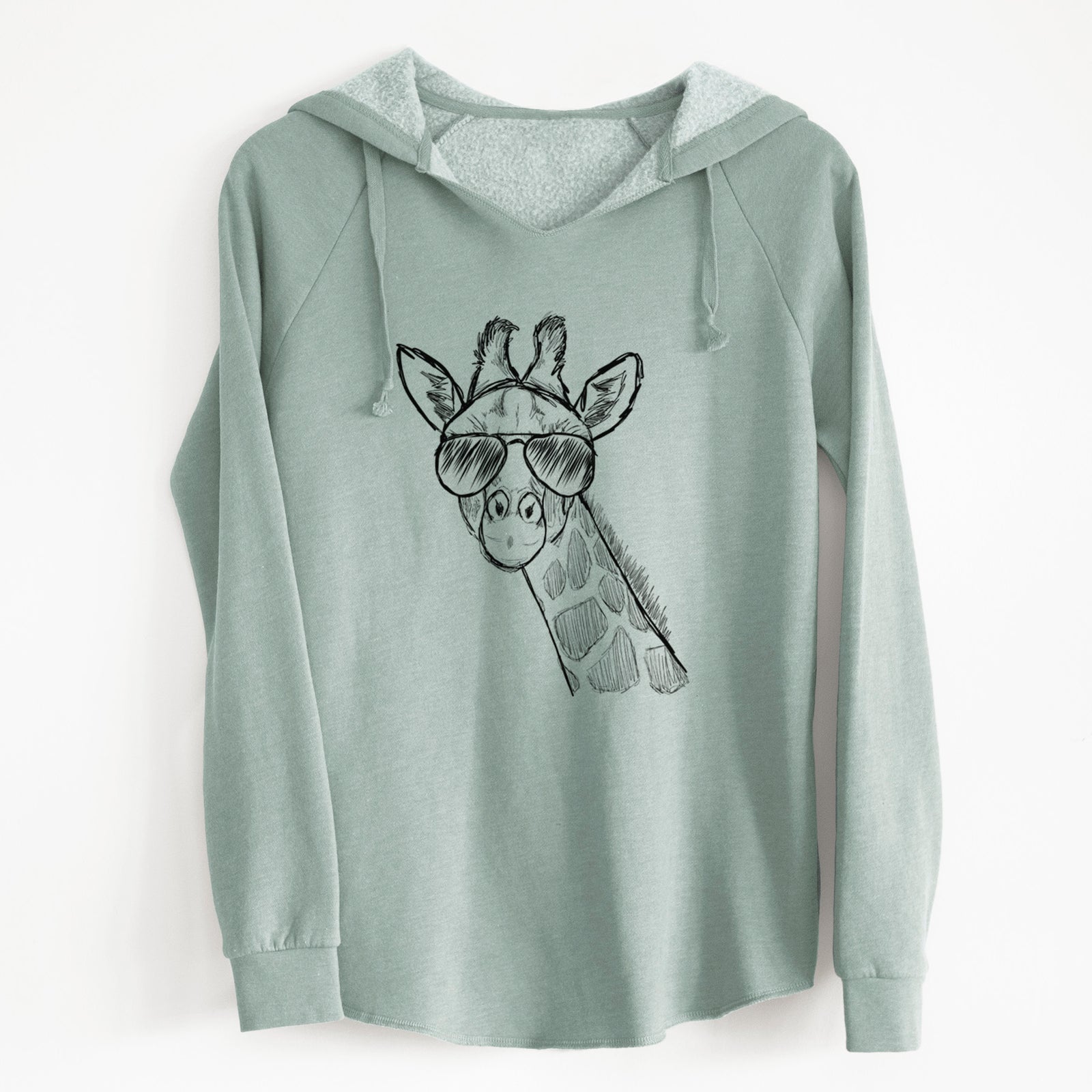 Aviator Cedrick the Giraffe - Cali Wave Hooded Sweatshirt