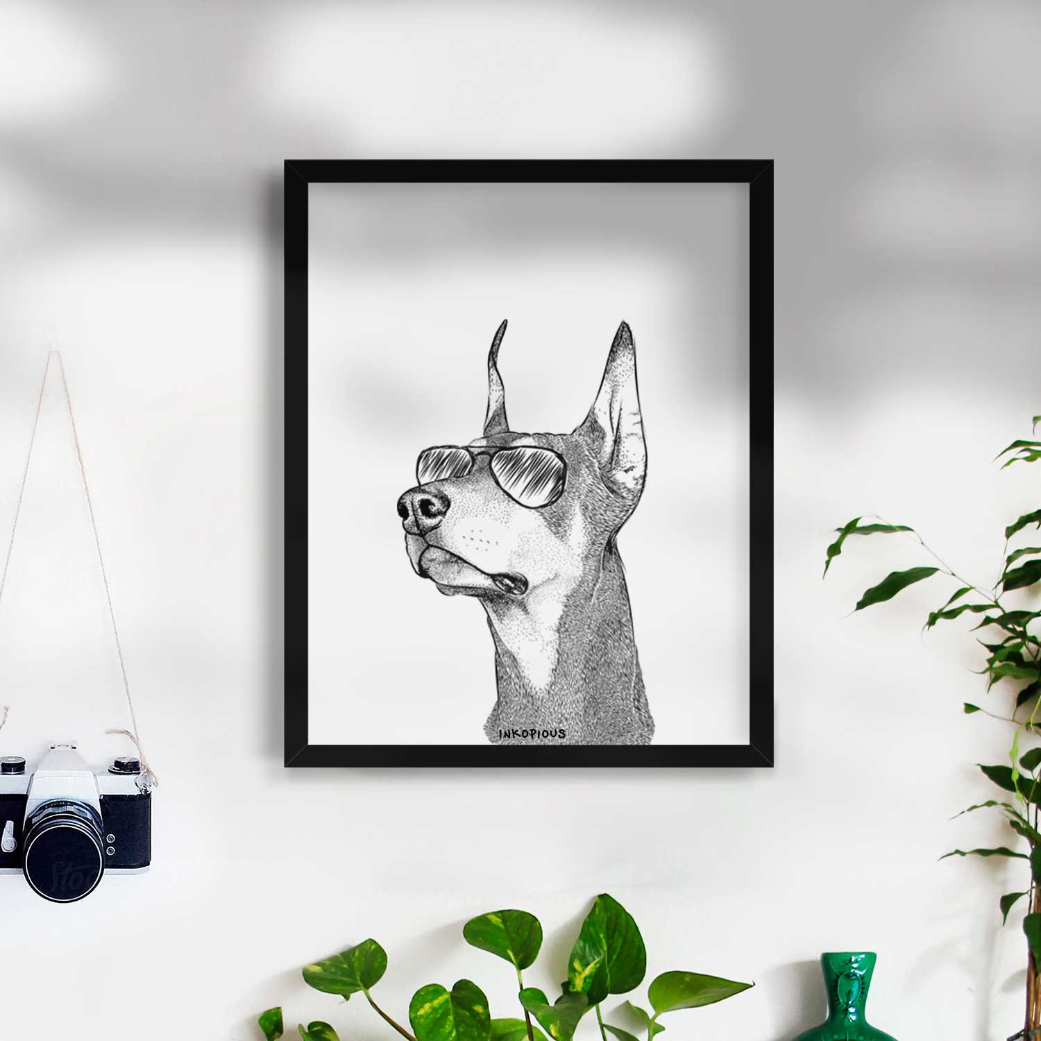 Cenza the Doberman Pinscher Art Print
