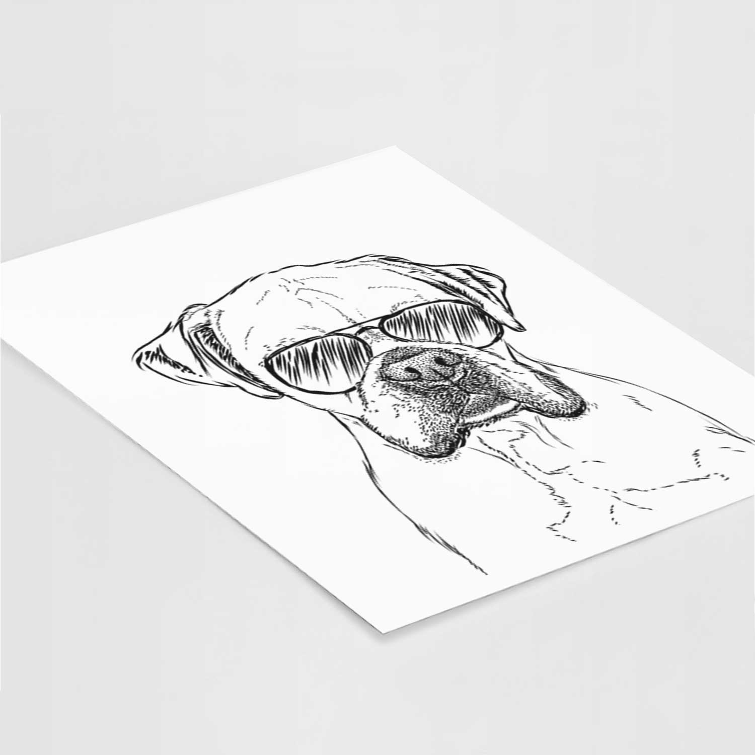 Champion Bentley the Boxer Art Print