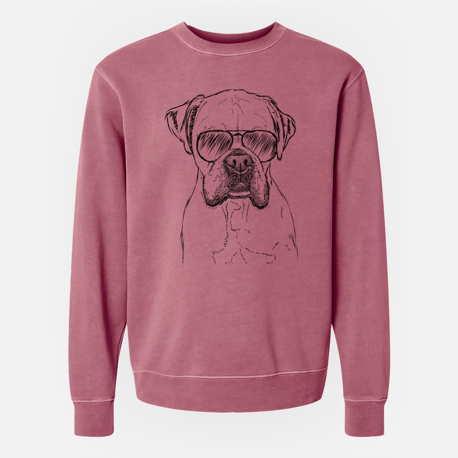 Aviator Champion Bentley the Boxer - Unisex Pigment Dyed Crew Sweatshirt