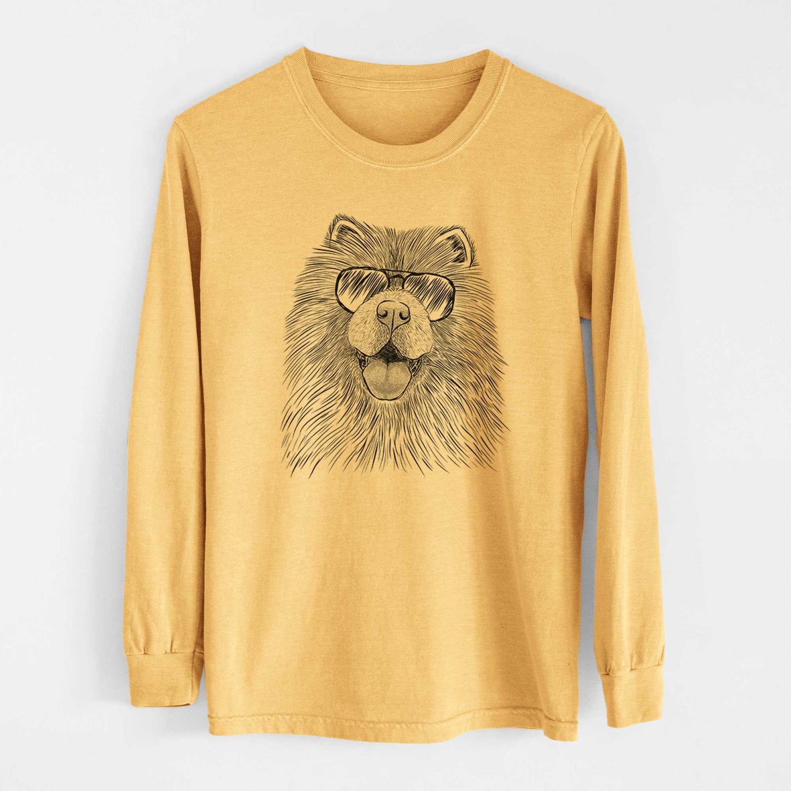 Aviators Charming Charlie the Chow Chow - Heavyweight 100% Cotton Long Sleeve