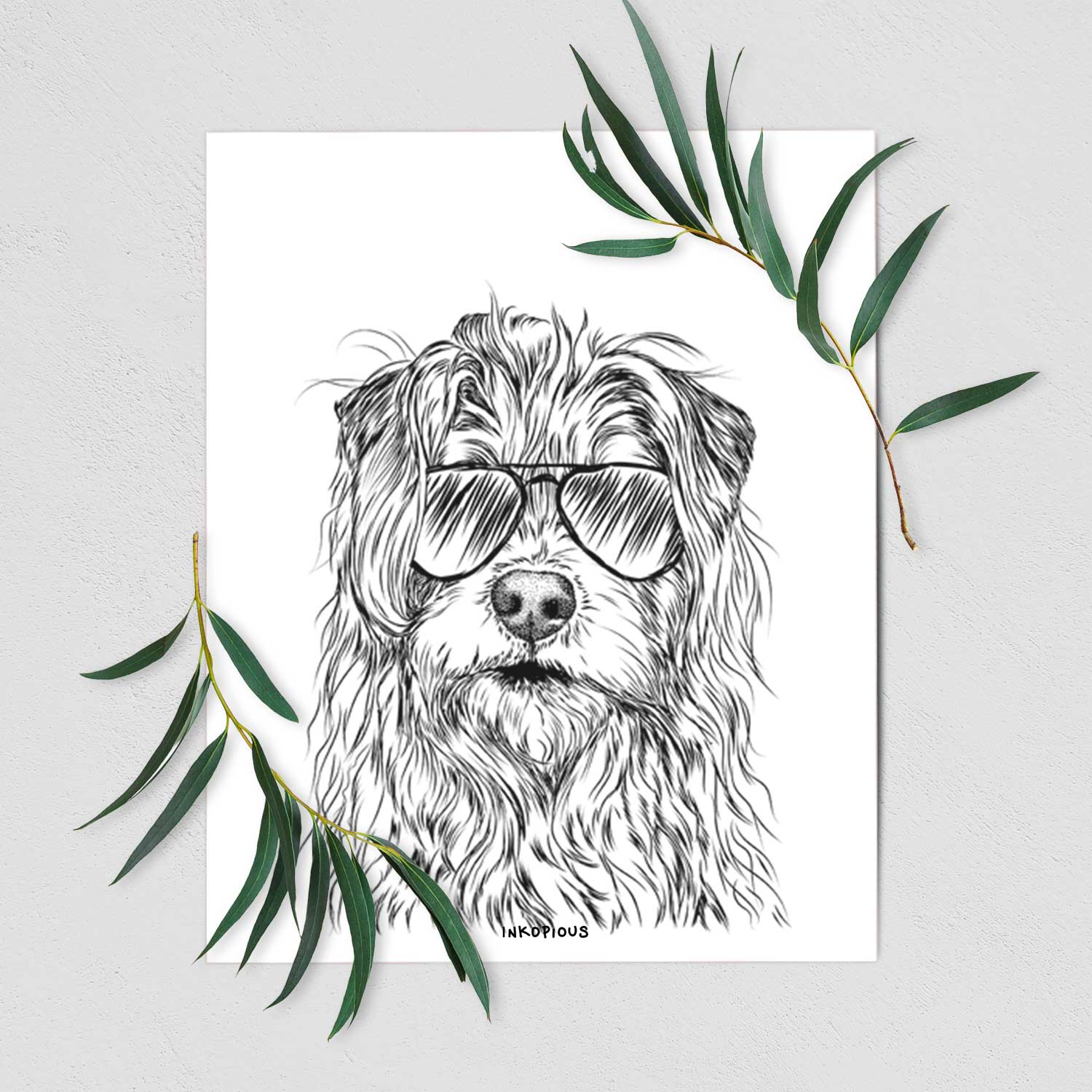 Chester the Terrier Mix Art Print