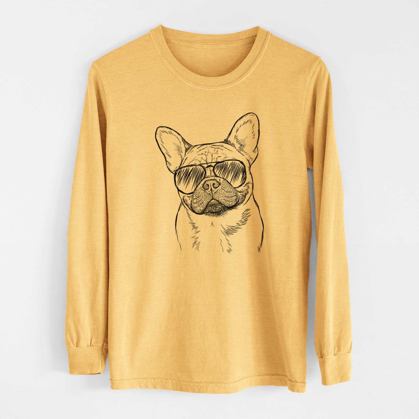 Aviators Chew Chew the French Bulldog - Heavyweight 100% Cotton Long Sleeve