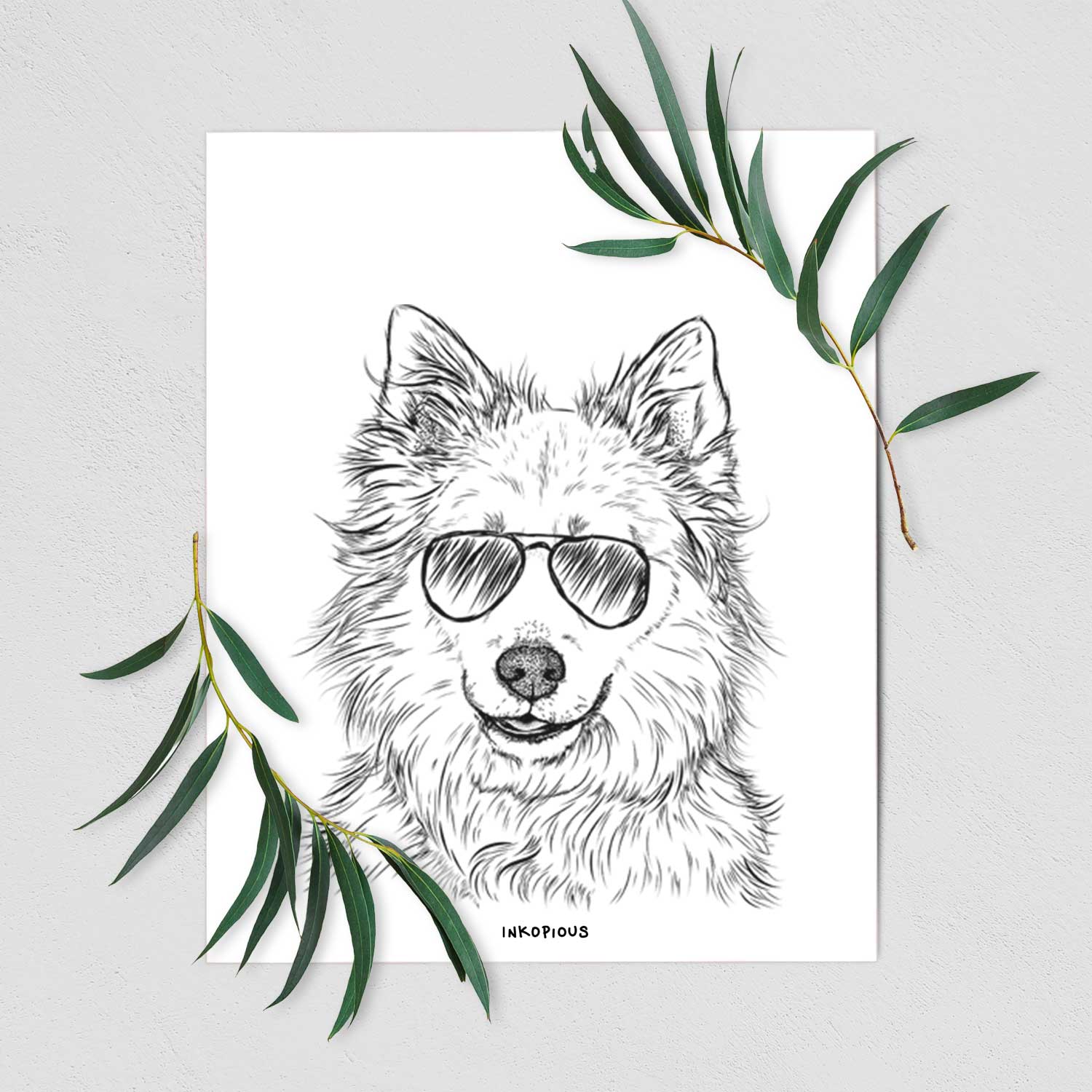 Chia the Samoyed Husky Mix Art Print
