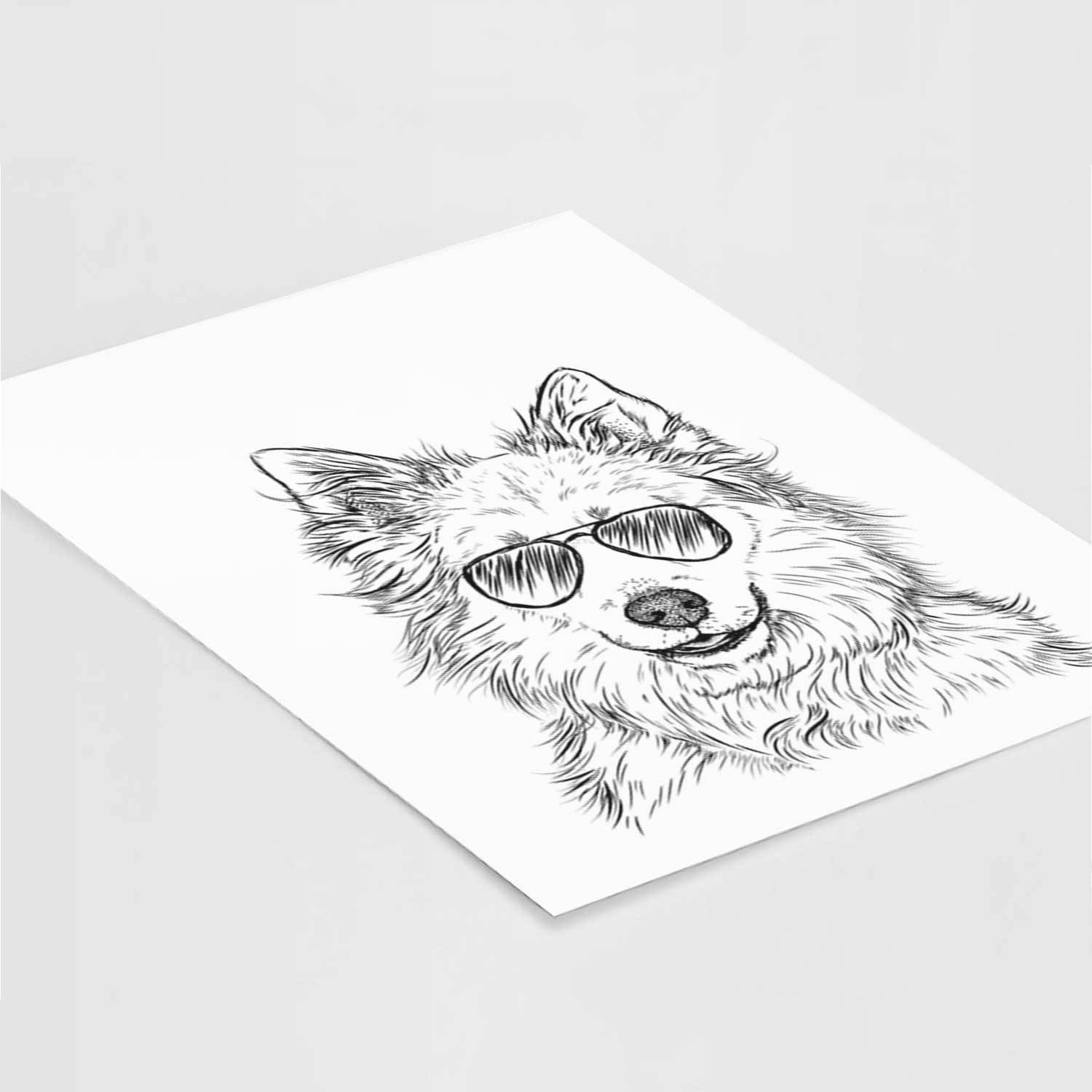 Chia the Samoyed Husky Mix Art Print