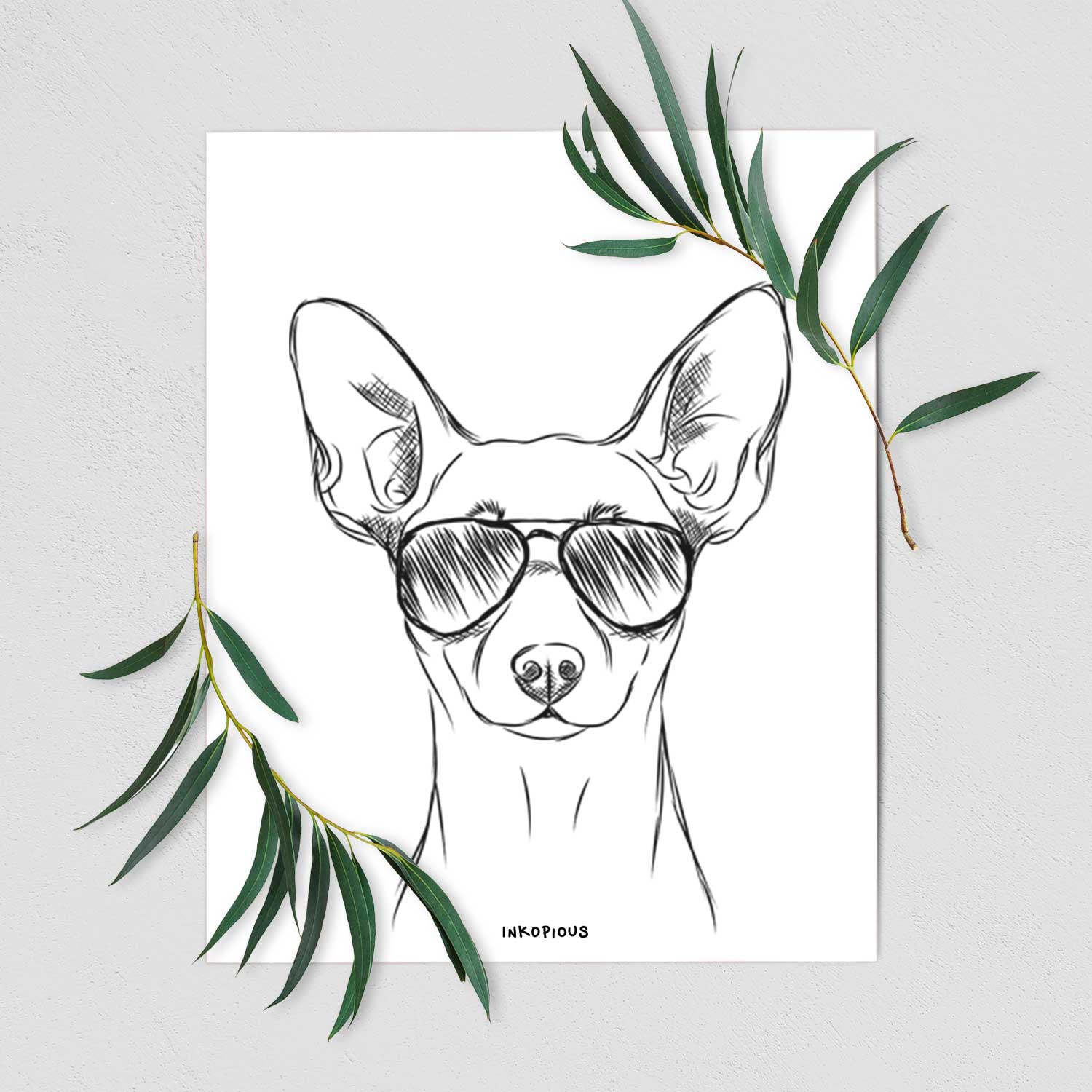Chillie the Mini Pinscher Art Print