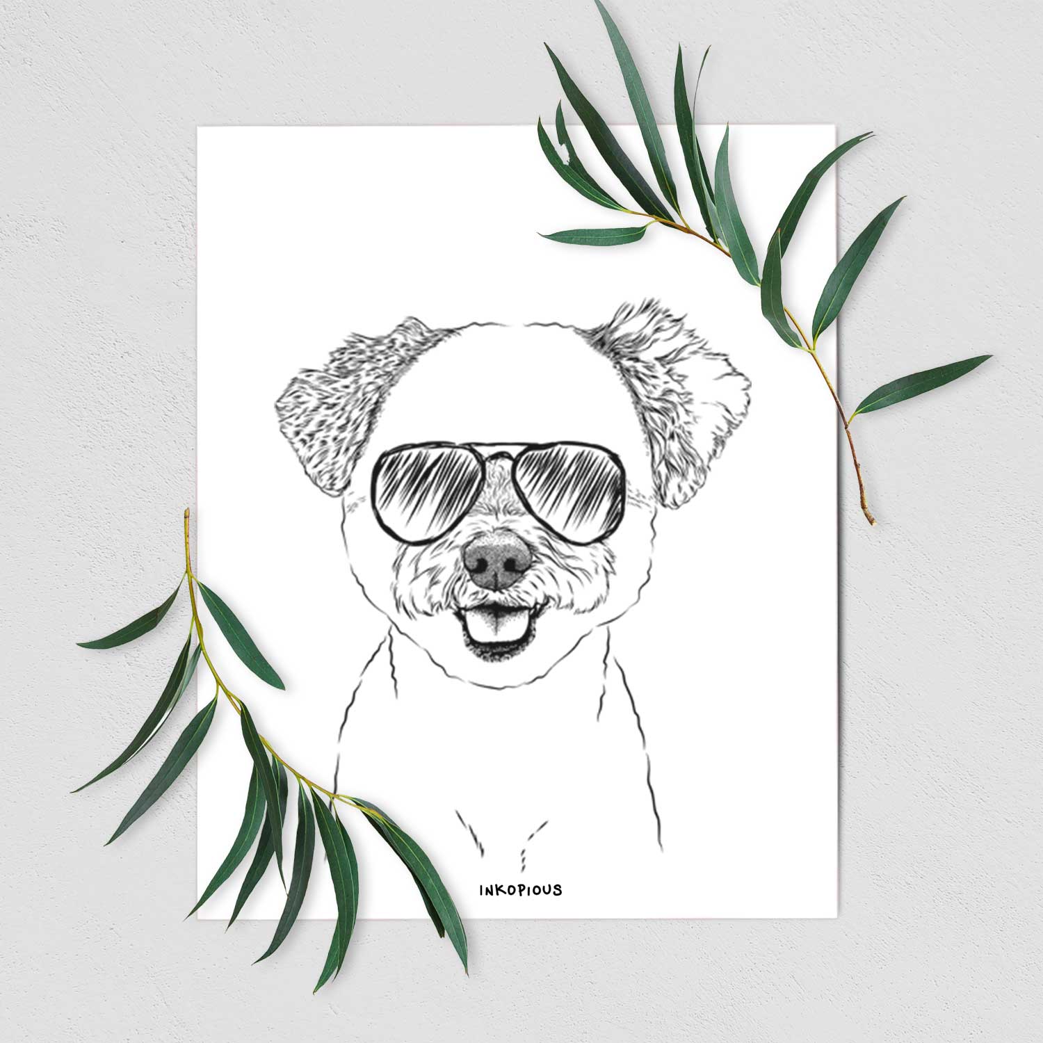 Chippy the Mixed Breed Art Print