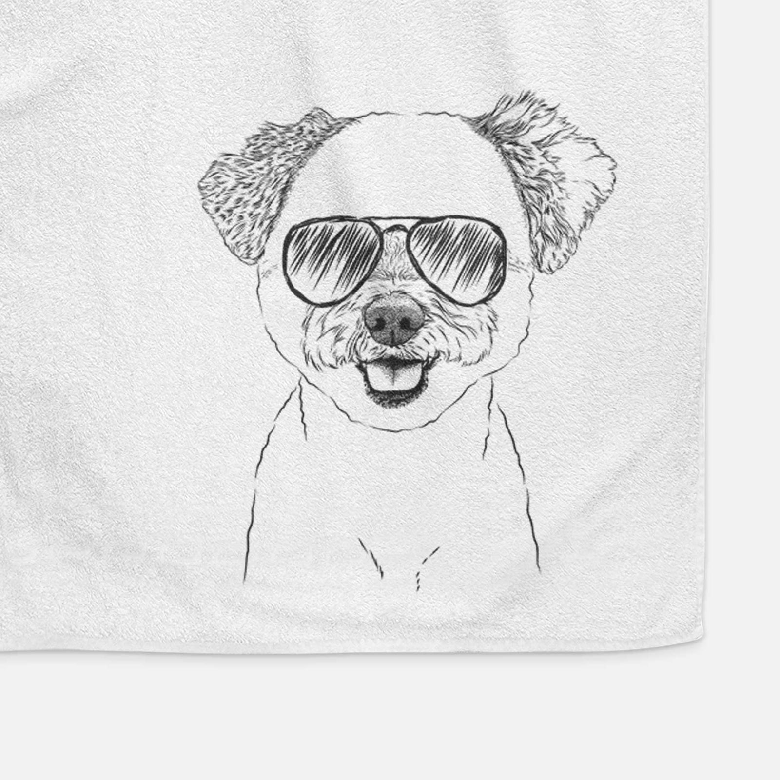 Chippy the Mixed Breed Decorative Hand Towel