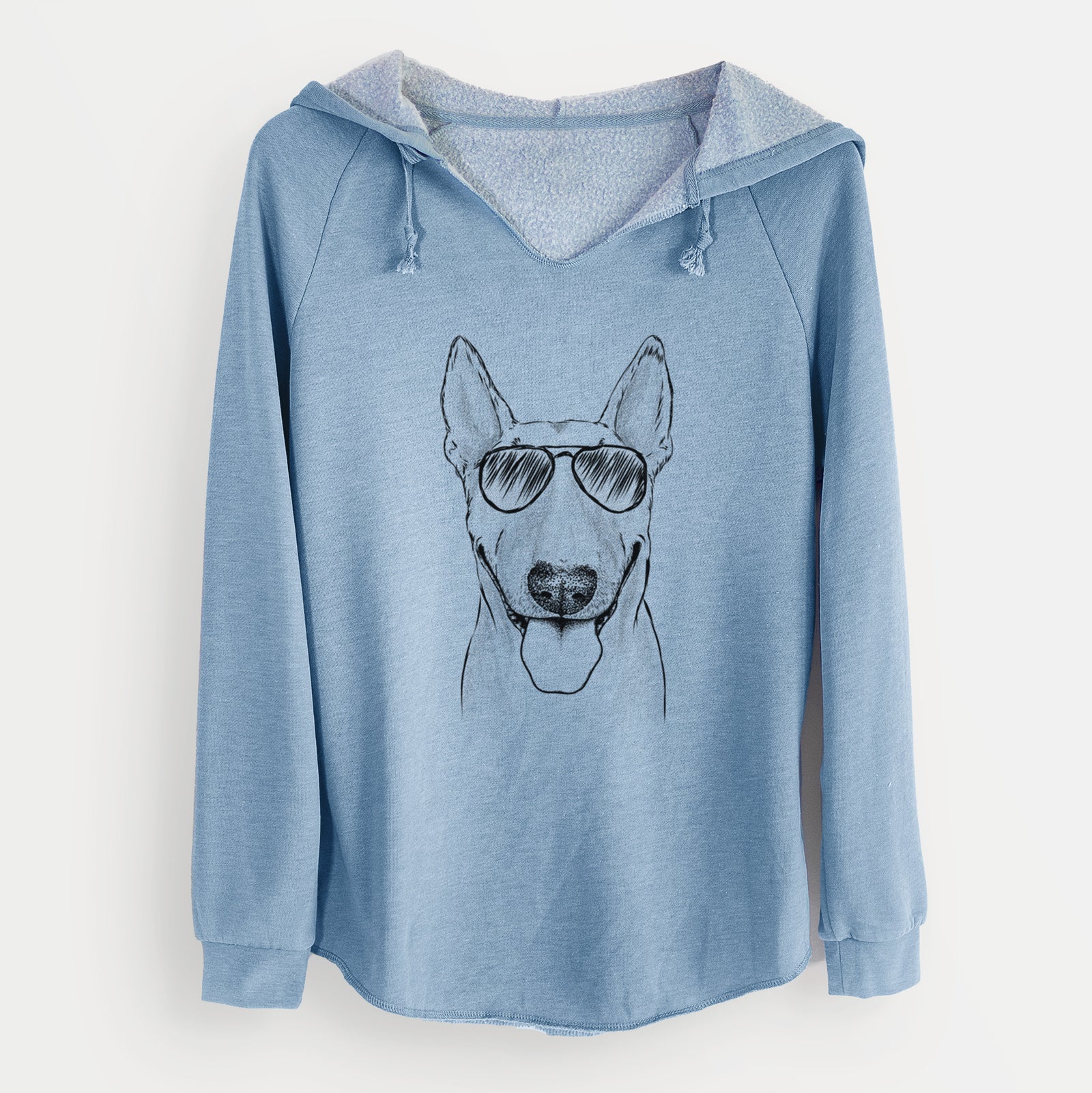 Aviator Chloe the Bull Terrier - Cali Wave Hooded Sweatshirt