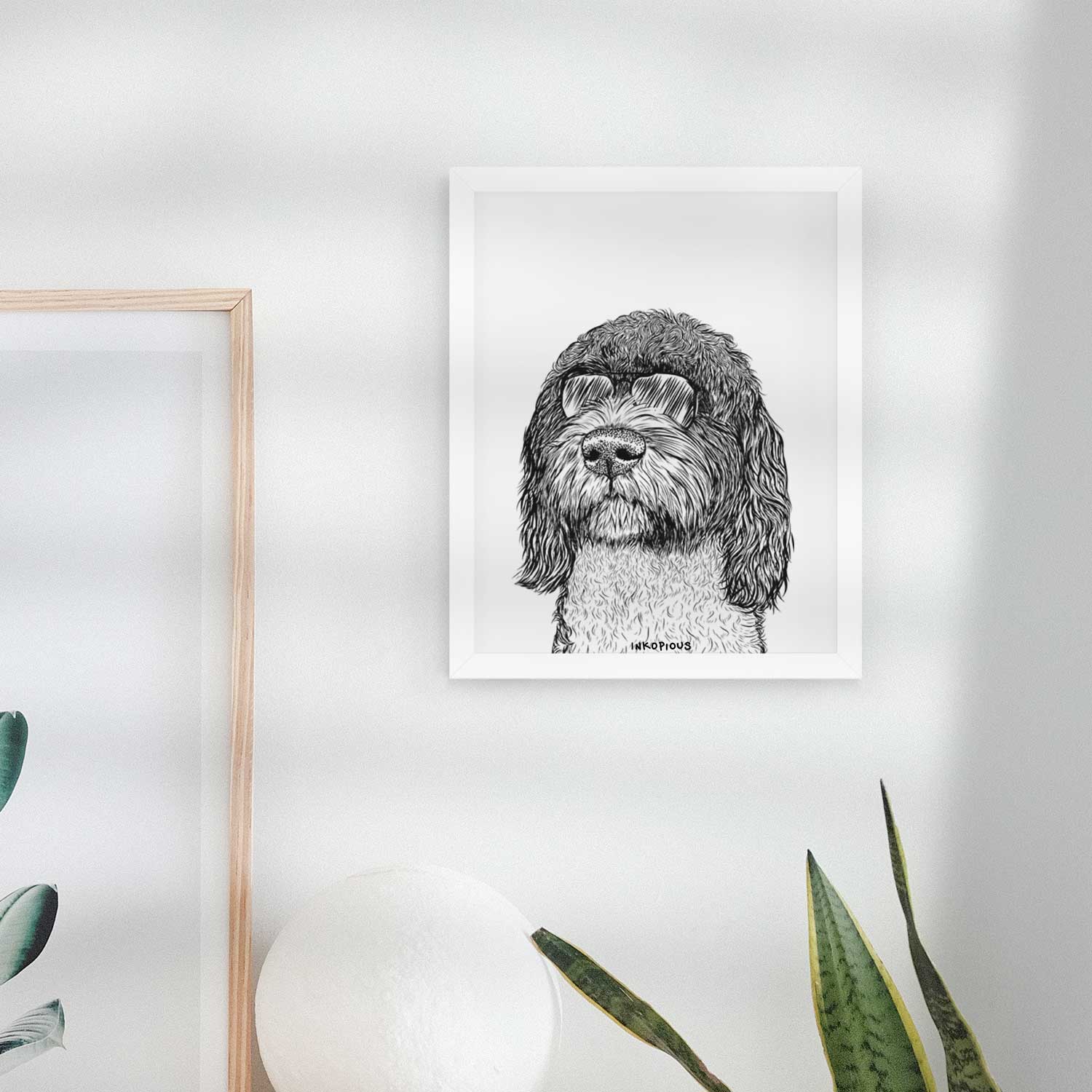 Chris the Portuguese Water Dog Art Print