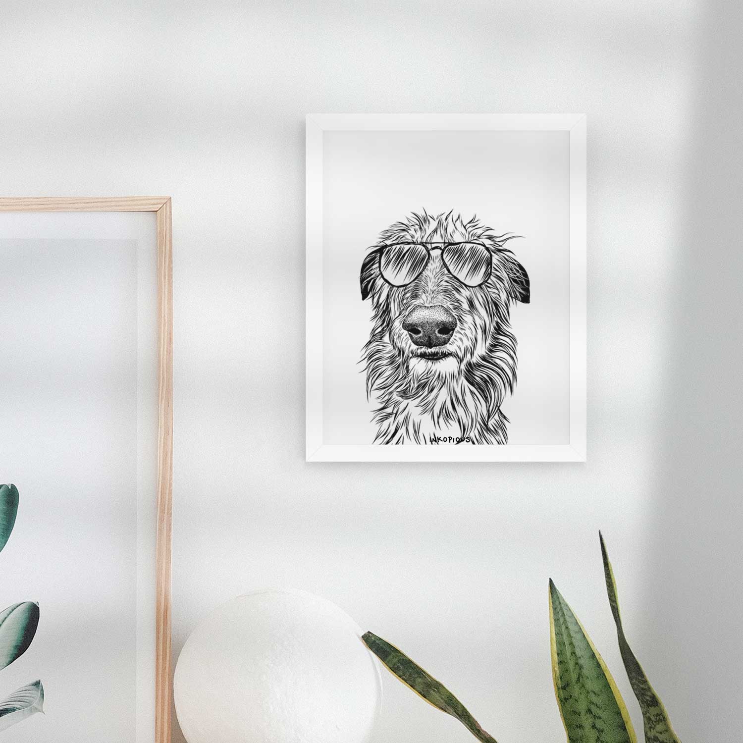 Cleod the Scottish Deerhound Art Print