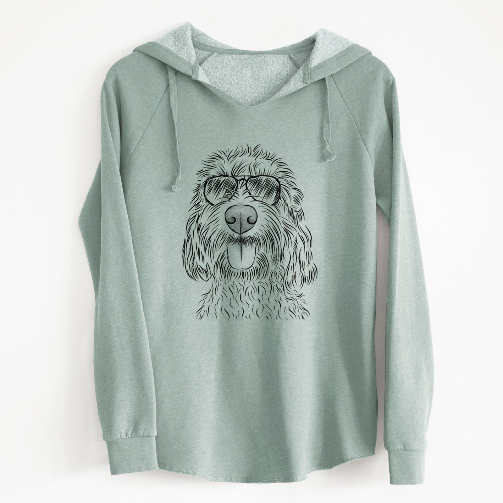 Aviator Clover the Cockapoo - Cali Wave Hooded Sweatshirt