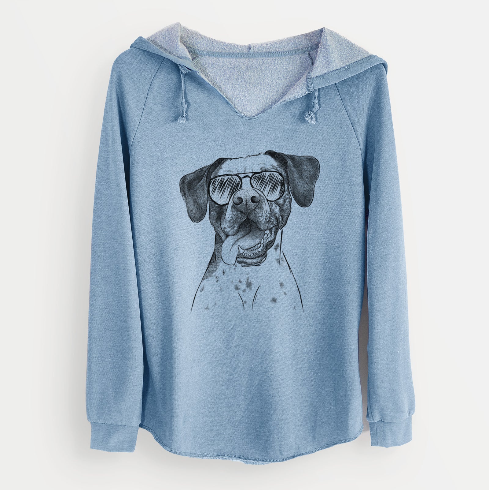 Aviator Cola the Catahoula - Cali Wave Hooded Sweatshirt