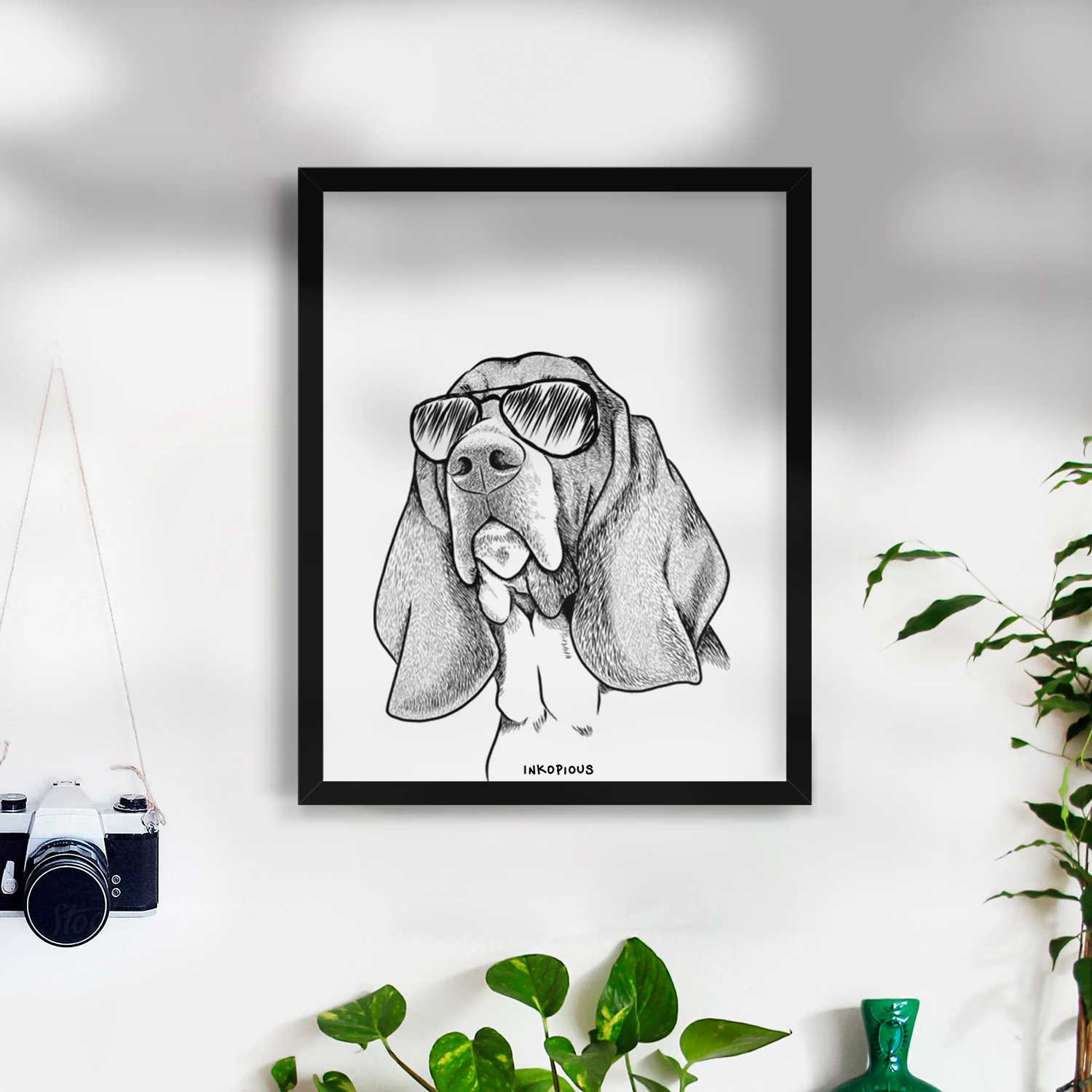 Cooper the Basset Hound Art Print