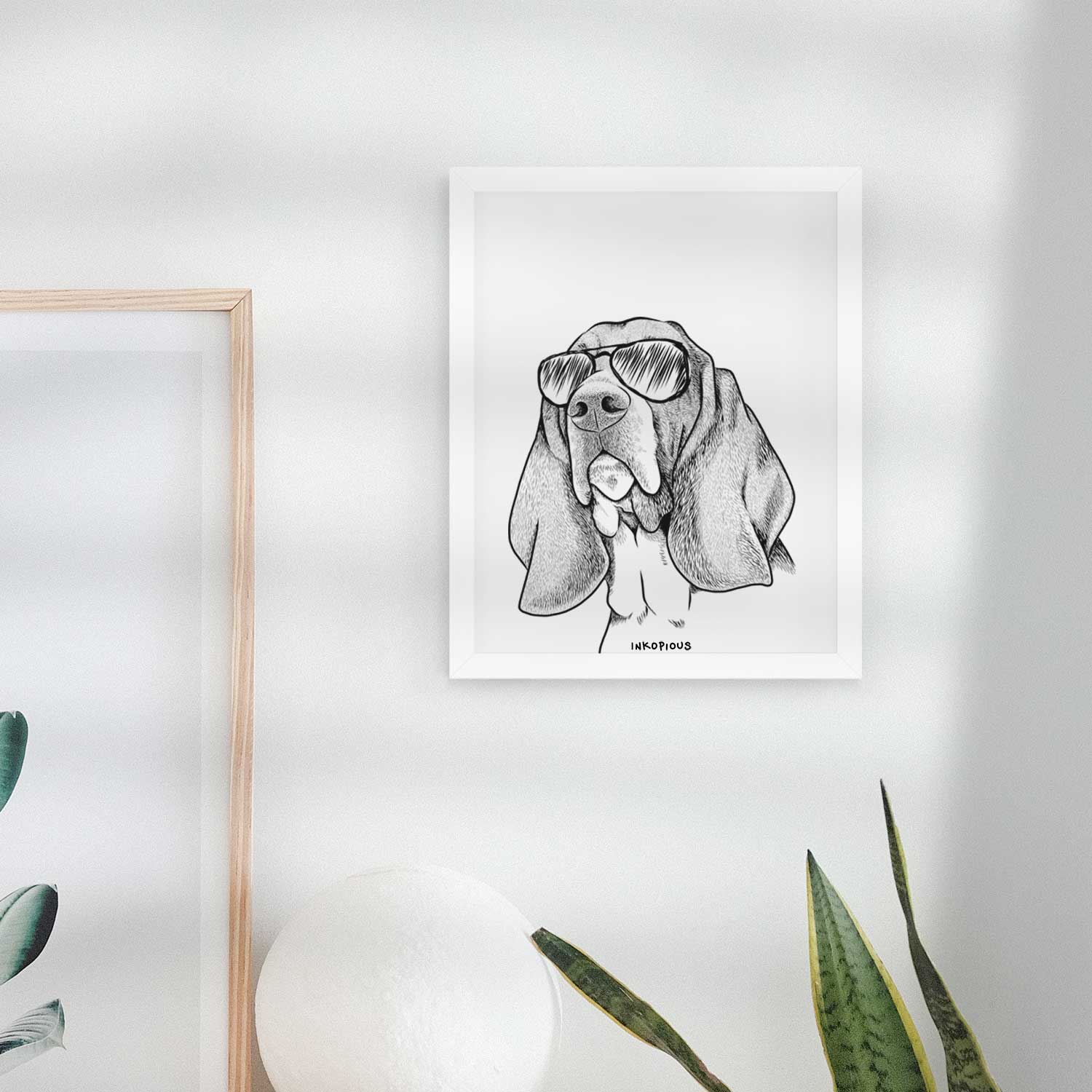 Cooper the Basset Hound Art Print