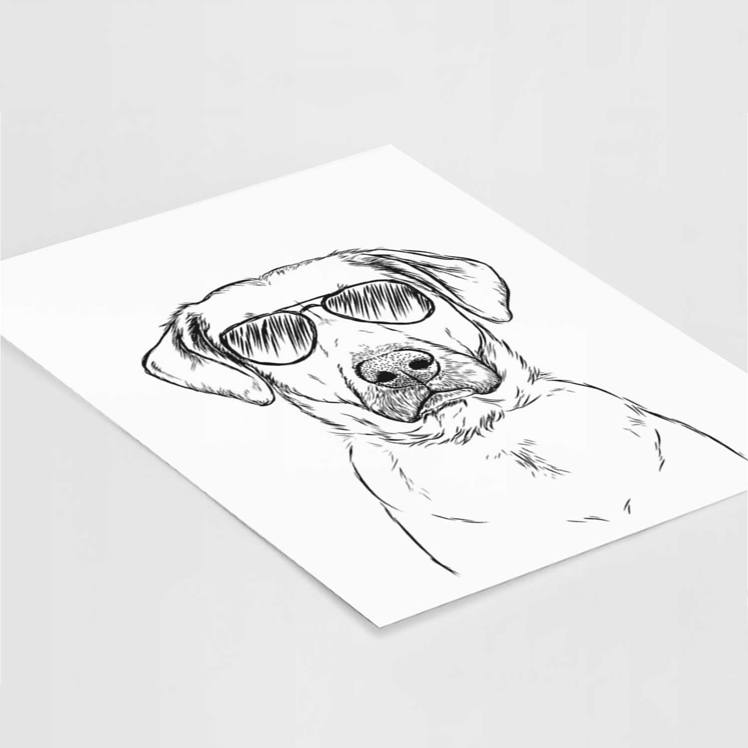 Cooper Griffin the Mixed Breed Art Print