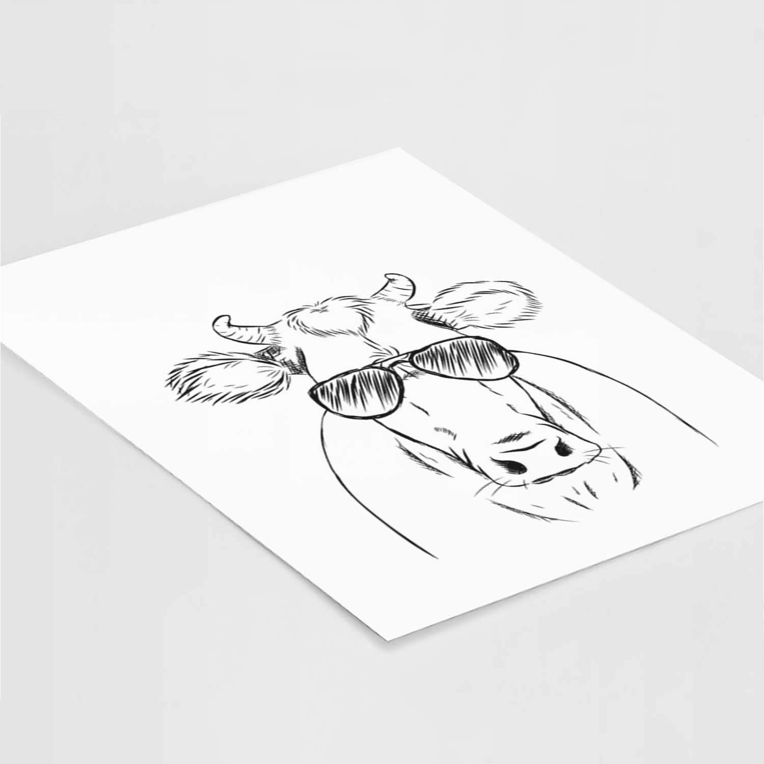 Cruz the Cow Art Print