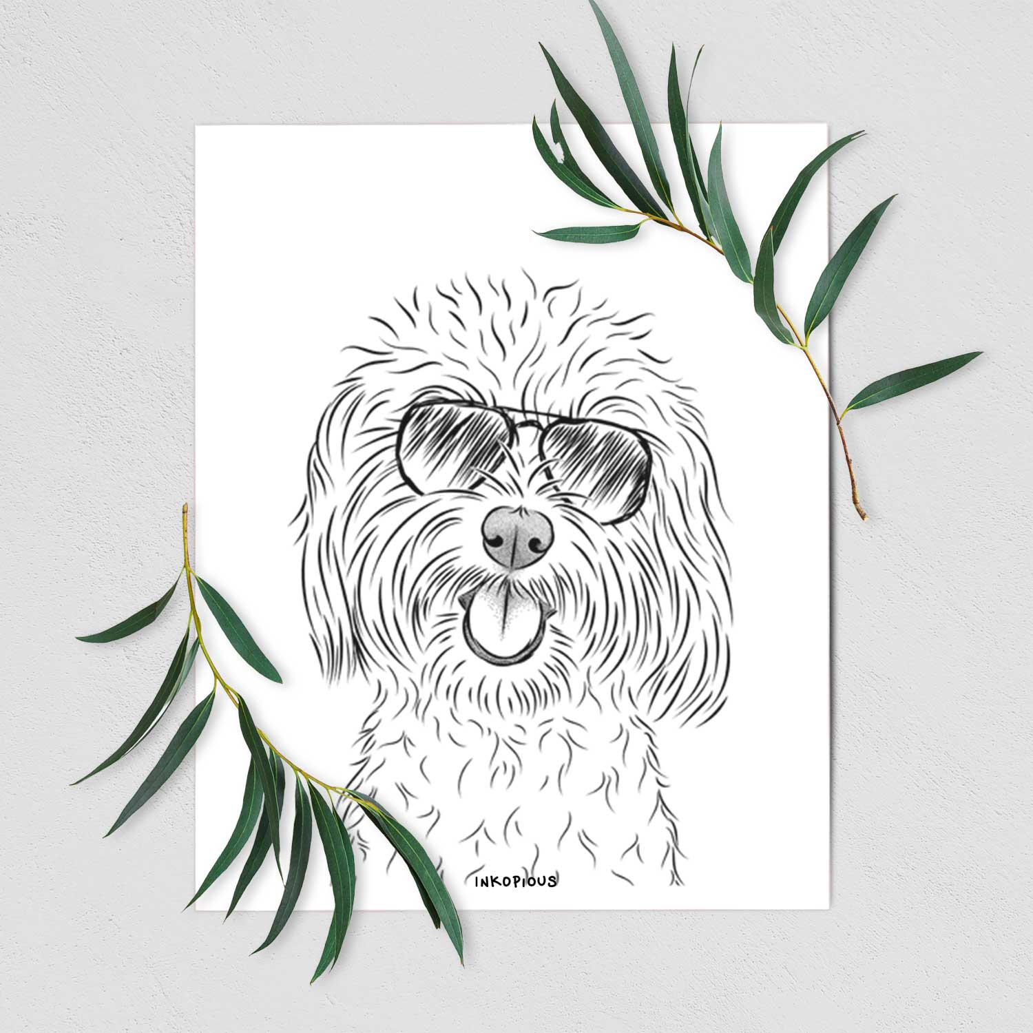 Cuddles the Coton de Tulear Art Print