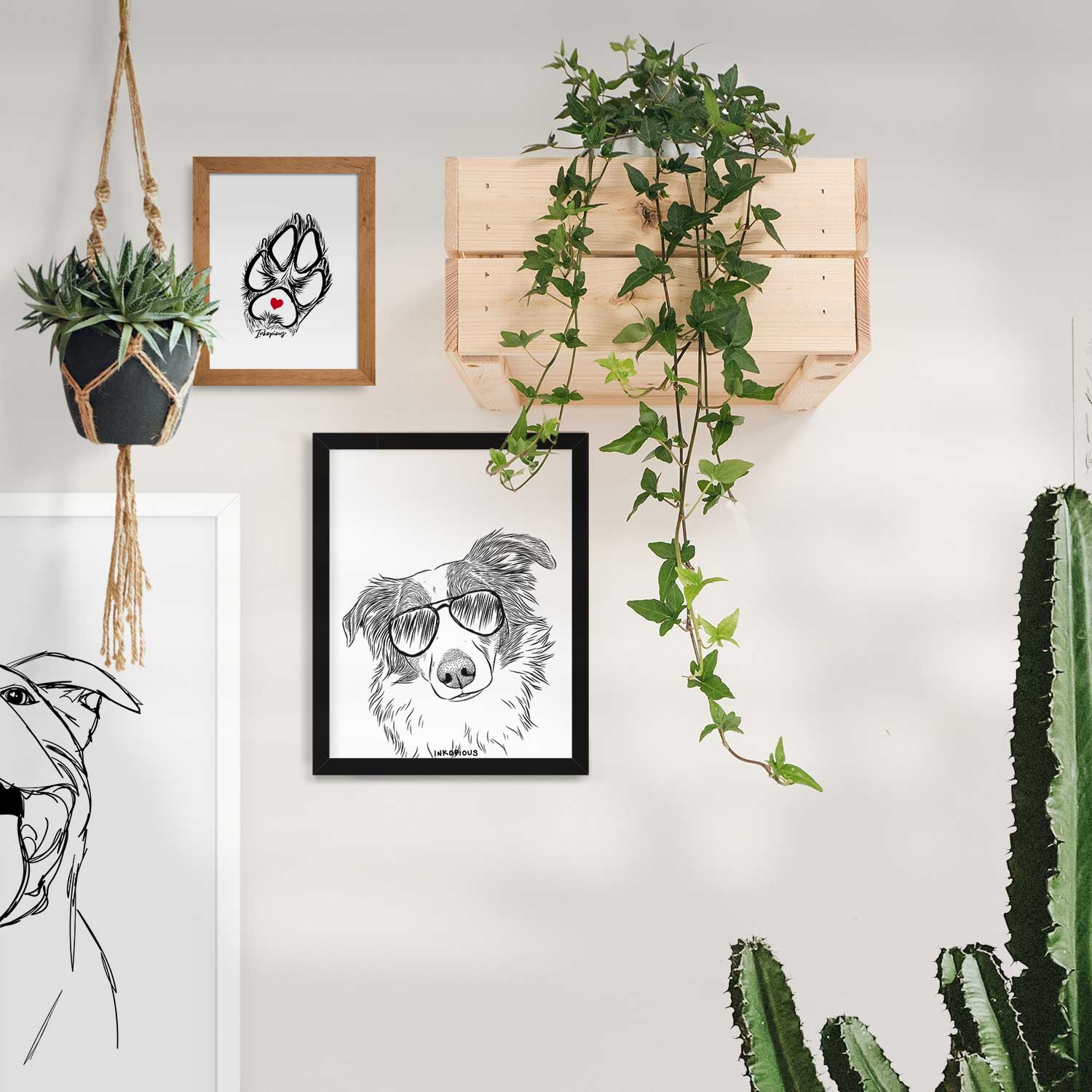 Cyclone the Australian Shepherd Art Print