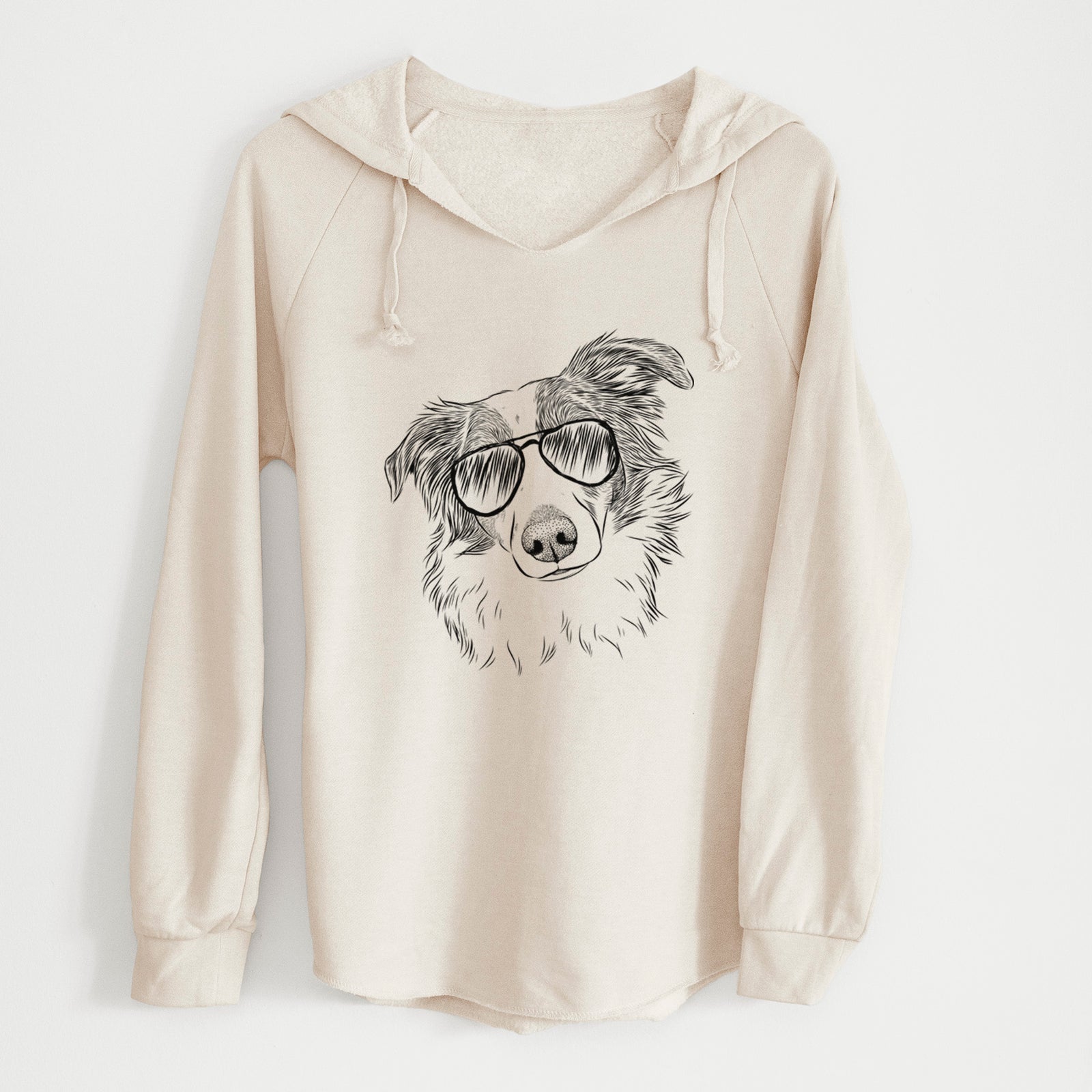 Aviator Cyclone the Australian Shepherd - Cali Wave Hooded Sweatshirt