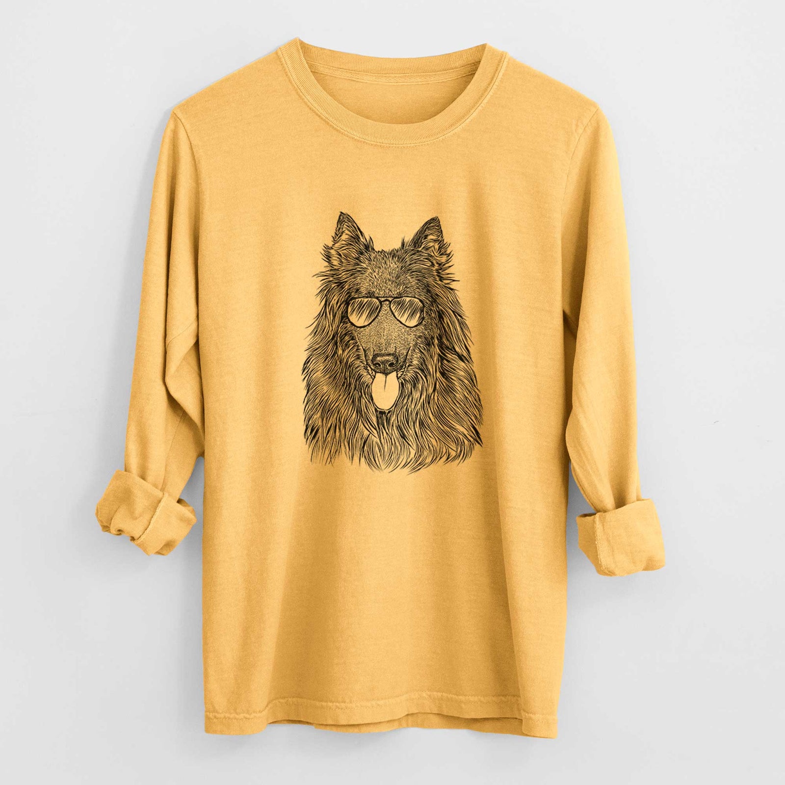 Aviators Daan the Belgian Shepherd - Heavyweight 100% Cotton Long Sleeve