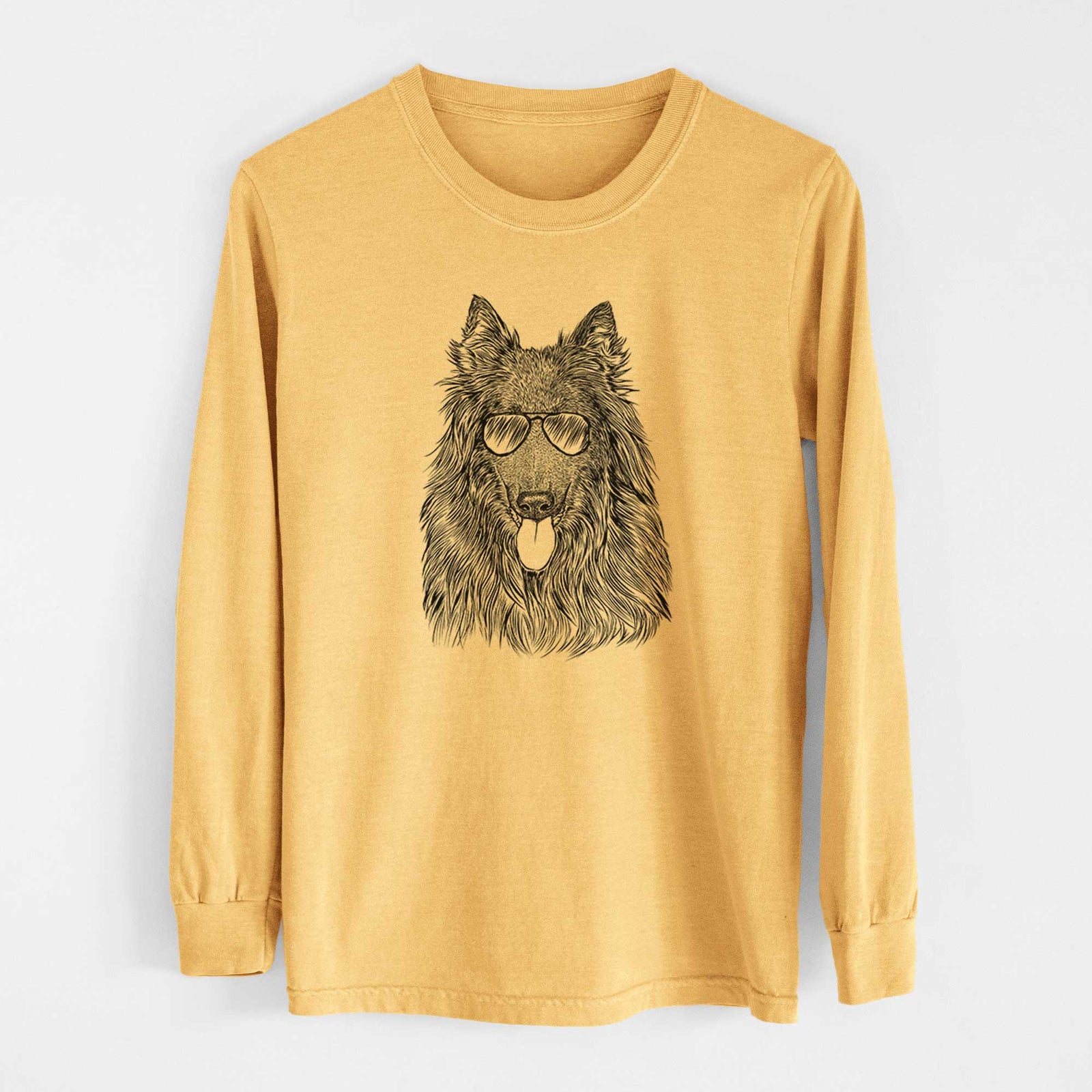 Aviators Daan the Belgian Shepherd - Heavyweight 100% Cotton Long Sleeve