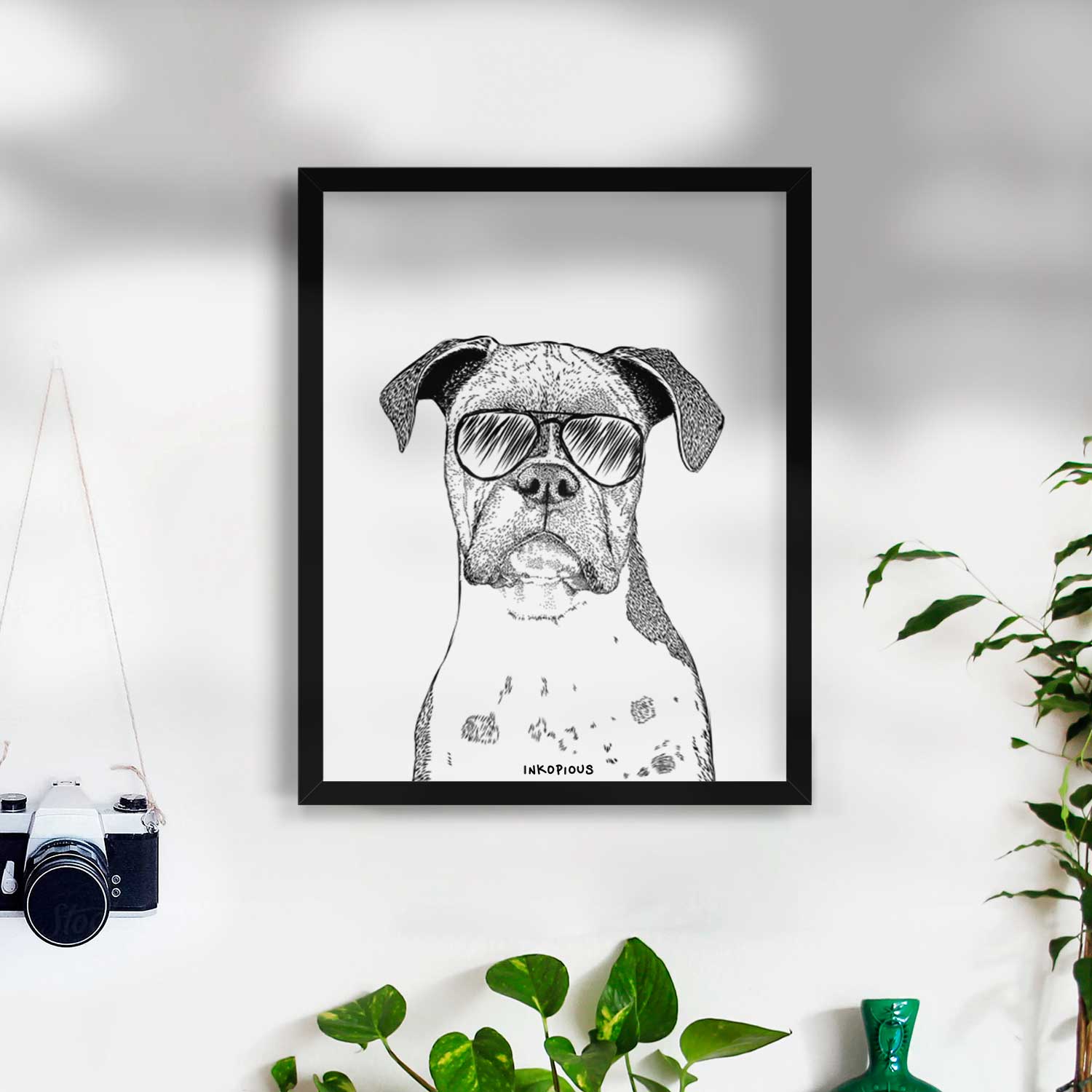 Daisy the Boxer Art Print