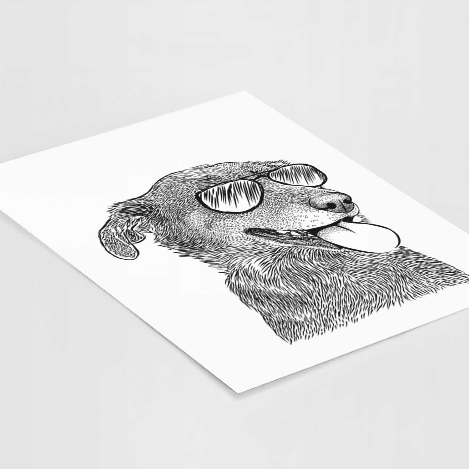 Daisy the Australian Shepherd Mix Art Print