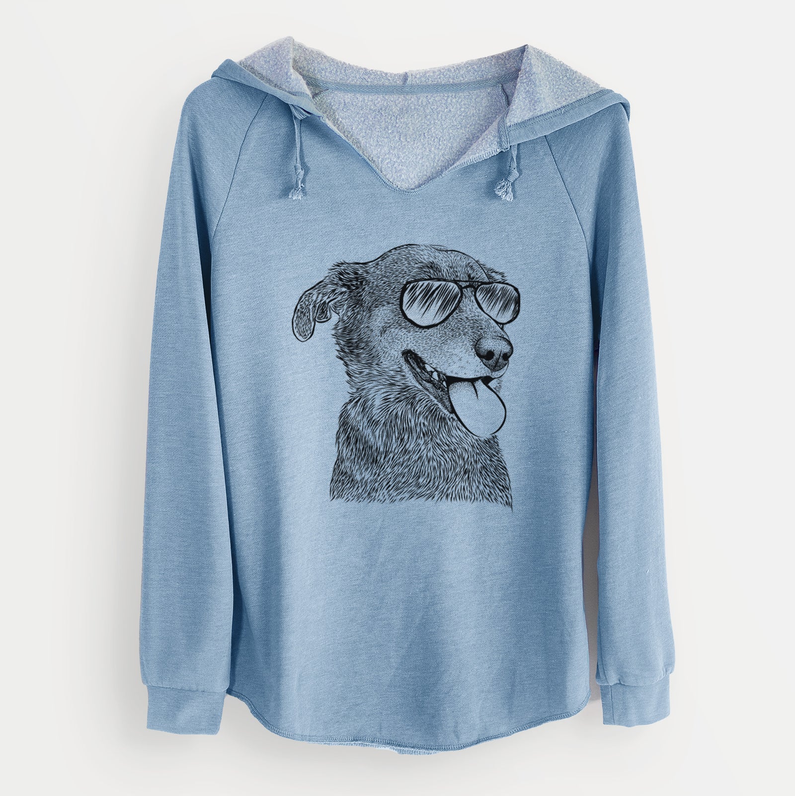 Aviator Daisy the Australian Shepherd Mix - Cali Wave Hooded Sweatshirt