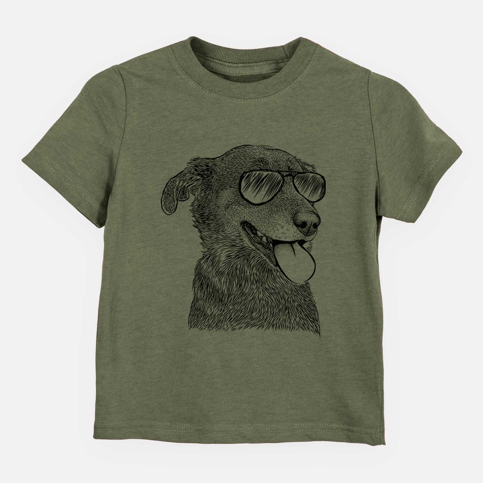 Aviator Daisy the Australian Shepherd Mix - Kids/Youth/Toddler Shirt