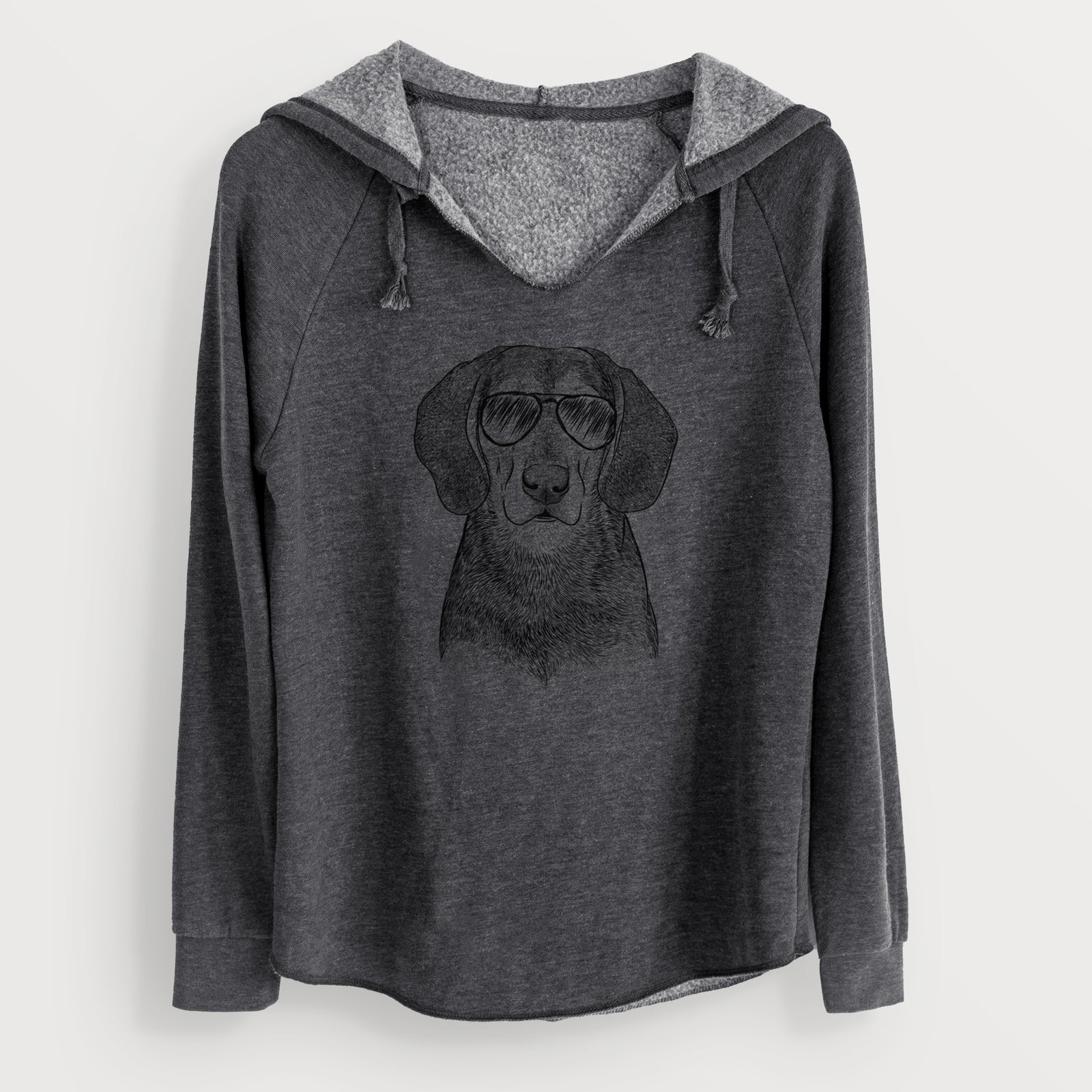 Aviator Daisy the Hound Mix - Cali Wave Hooded Sweatshirt