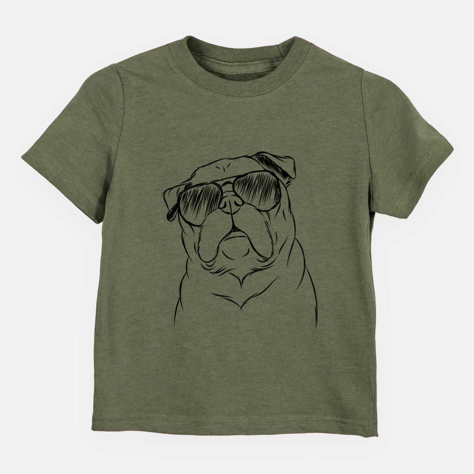 Aviator Darling Chloe the Pug - Kids/Youth/Toddler Shirt