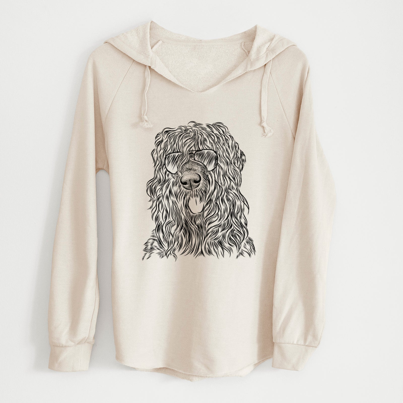 Aviator Darryl the Black Russian Terrier - Cali Wave Hooded Sweatshirt