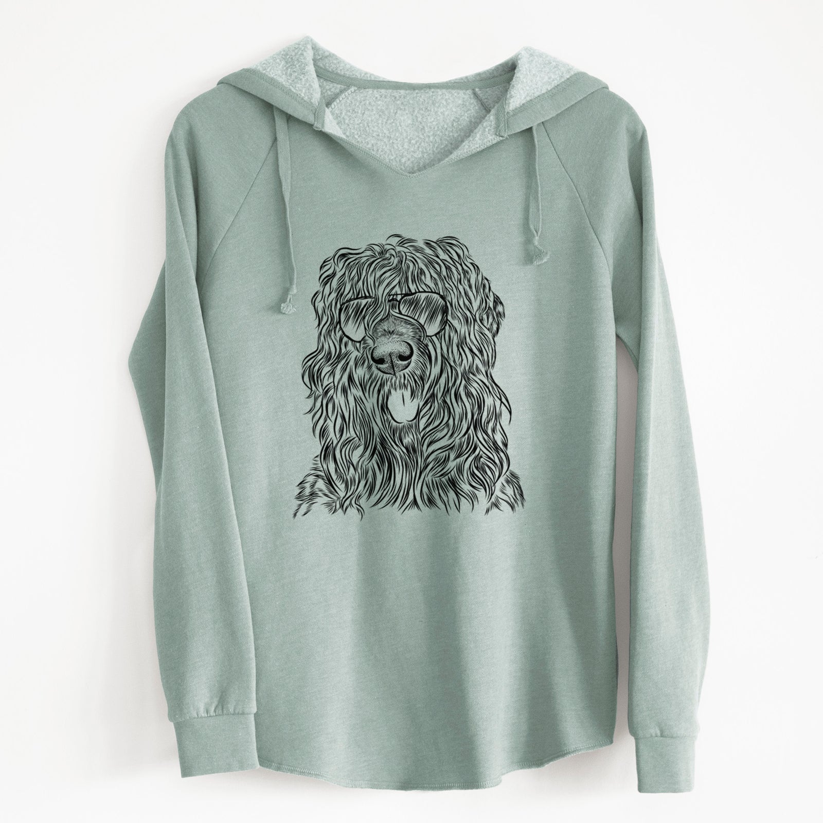 Aviator Darryl the Black Russian Terrier - Cali Wave Hooded Sweatshirt