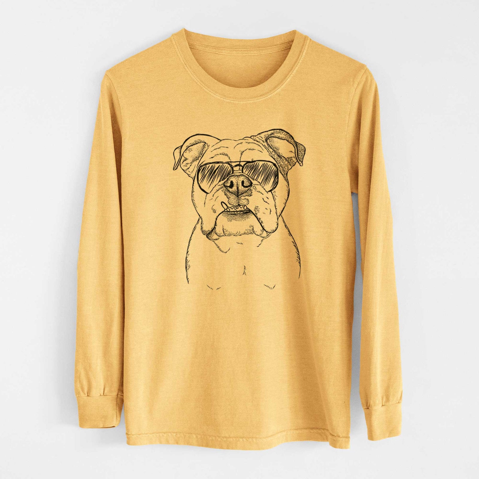 Aviators Dazy the English Bulldog - Heavyweight 100% Cotton Long Sleeve