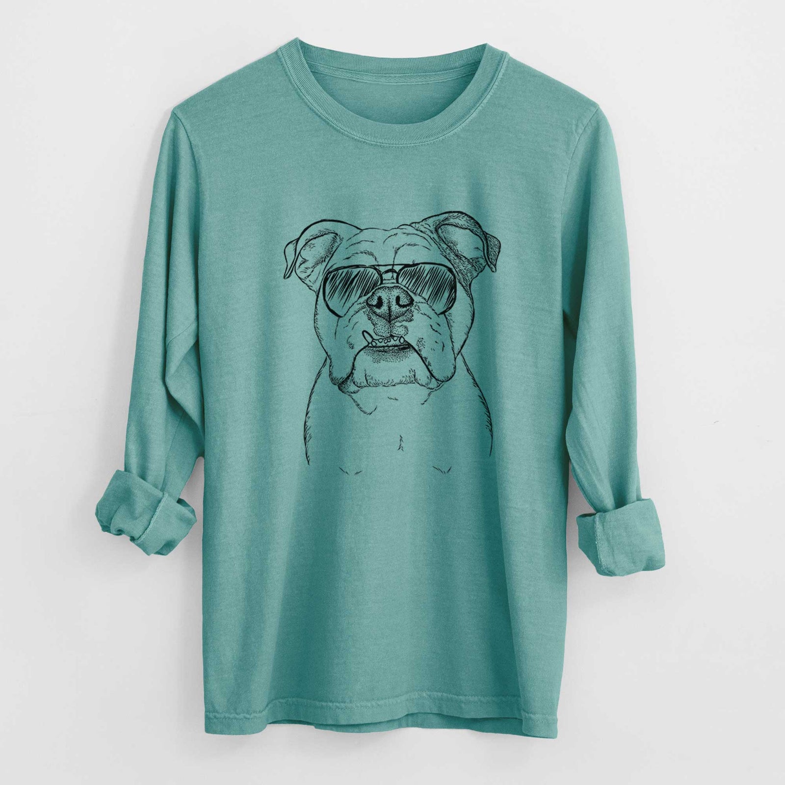 Aviators Dazy the English Bulldog - Heavyweight 100% Cotton Long Sleeve